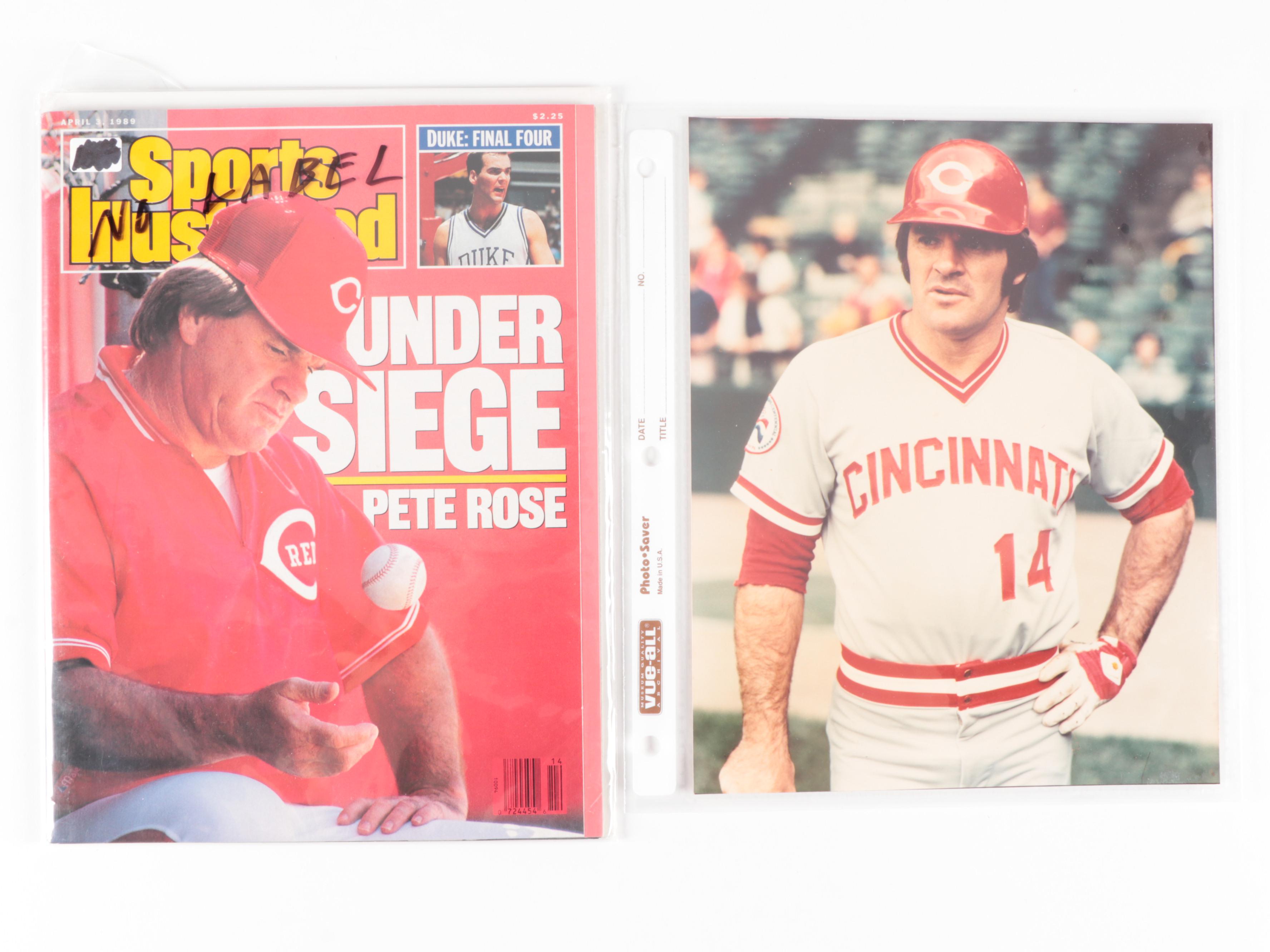 Pete Rose, Sean Casey Signatures, Sports Illustrated Magazines, Prints and More