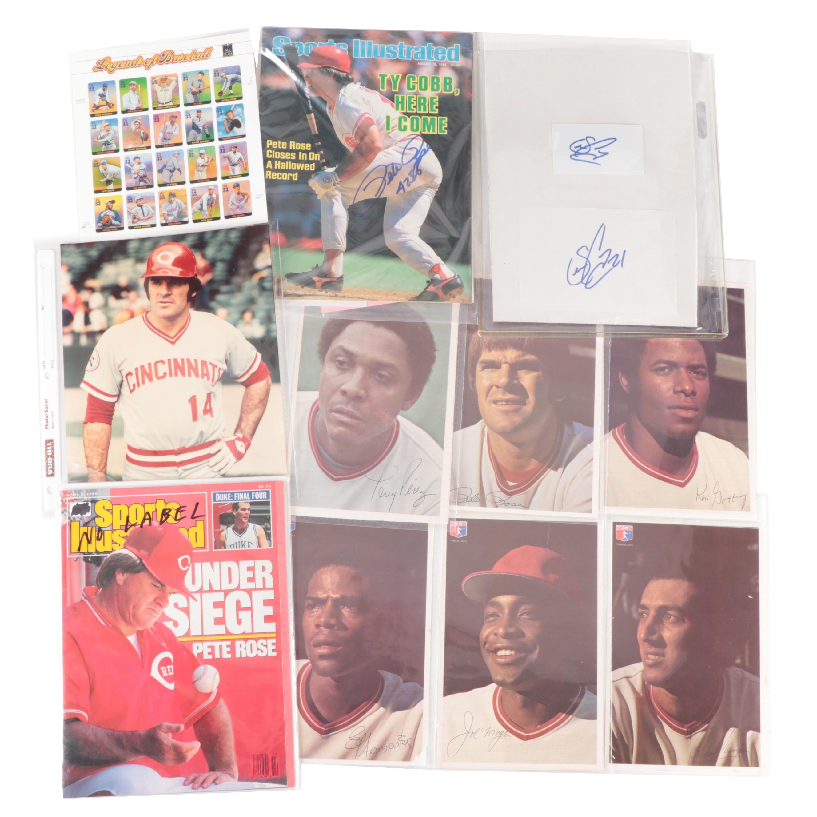 Pete Rose, Sean Casey Signatures, Sports Illustrated Magazines, Prints and More
