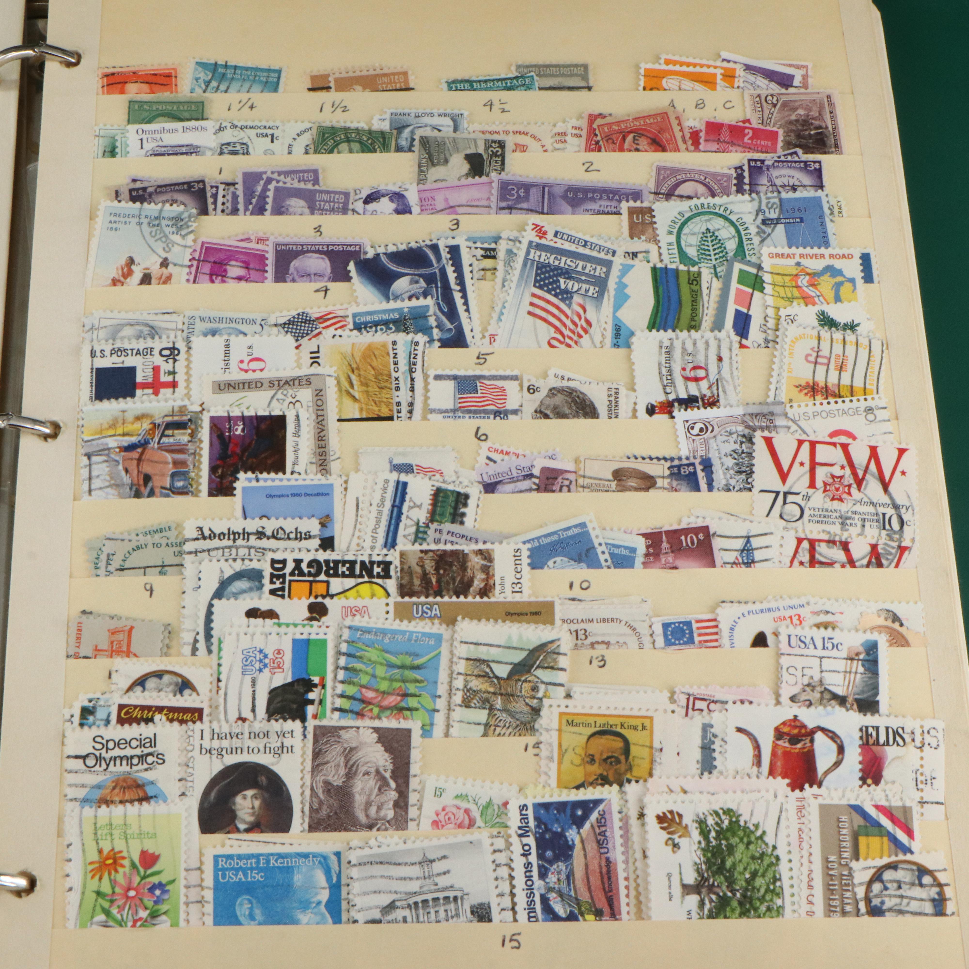 Two Albums of U.S. and Foreign Postage Stamps