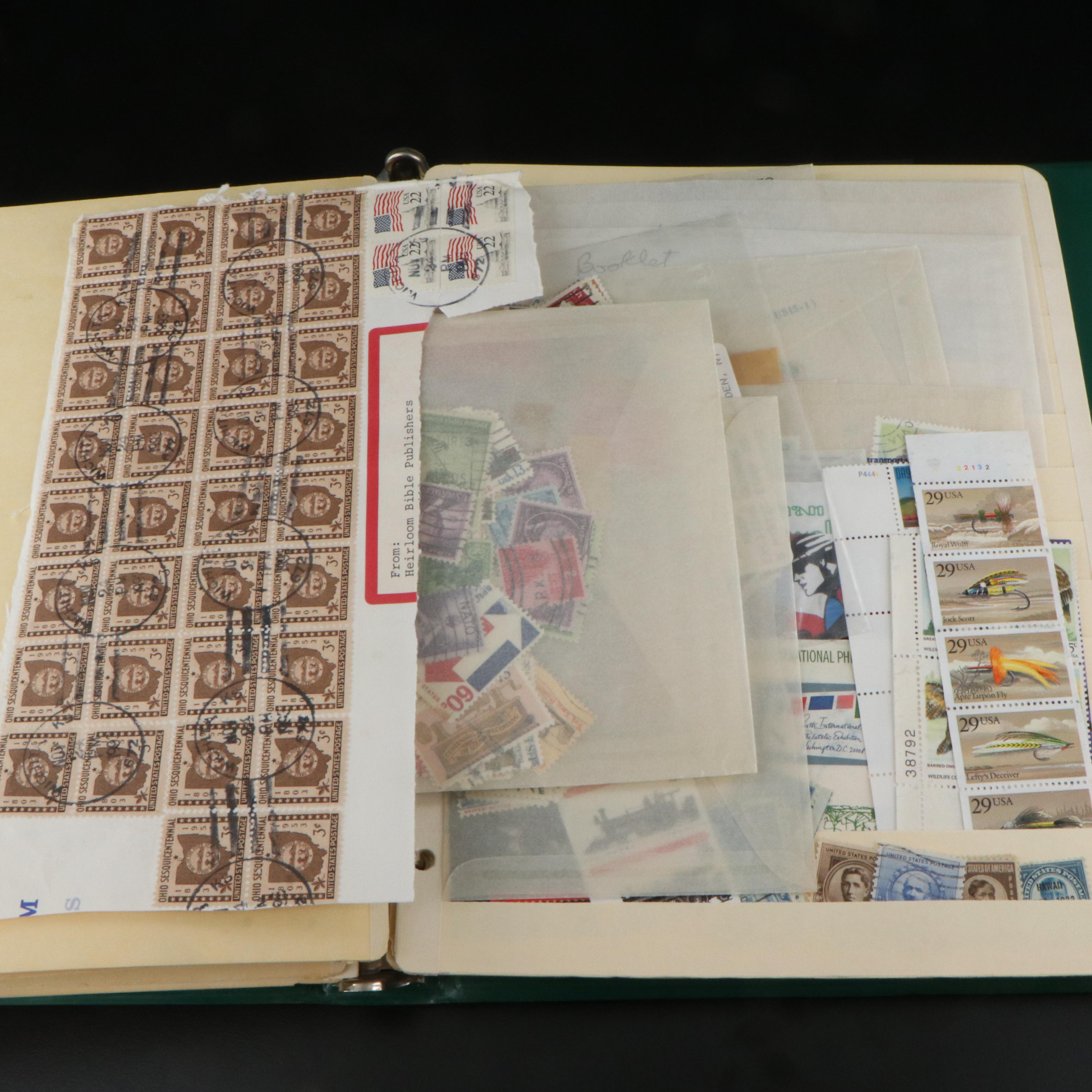 Two Albums of U.S. and Foreign Postage Stamps