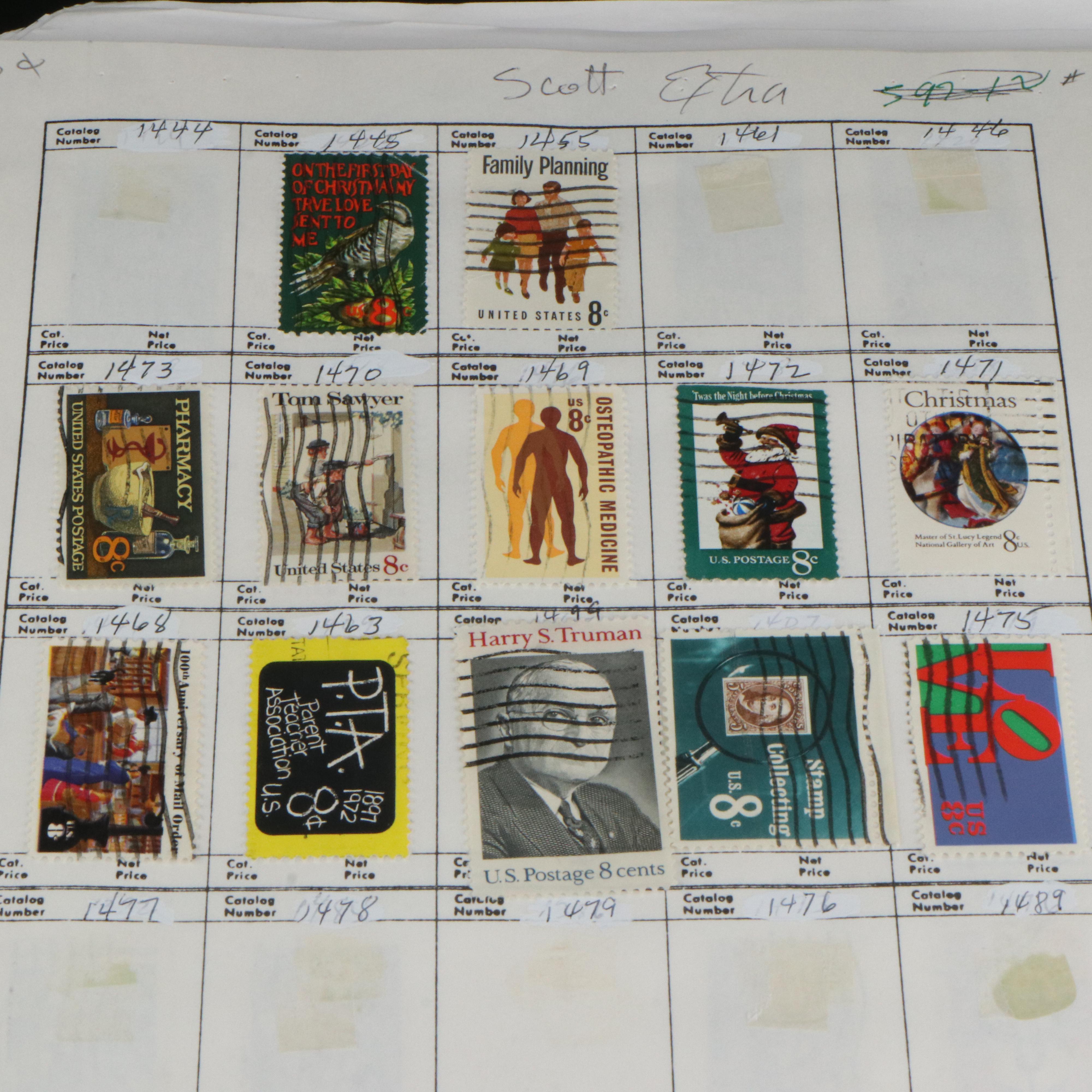 Two Albums of U.S. and Foreign Postage Stamps