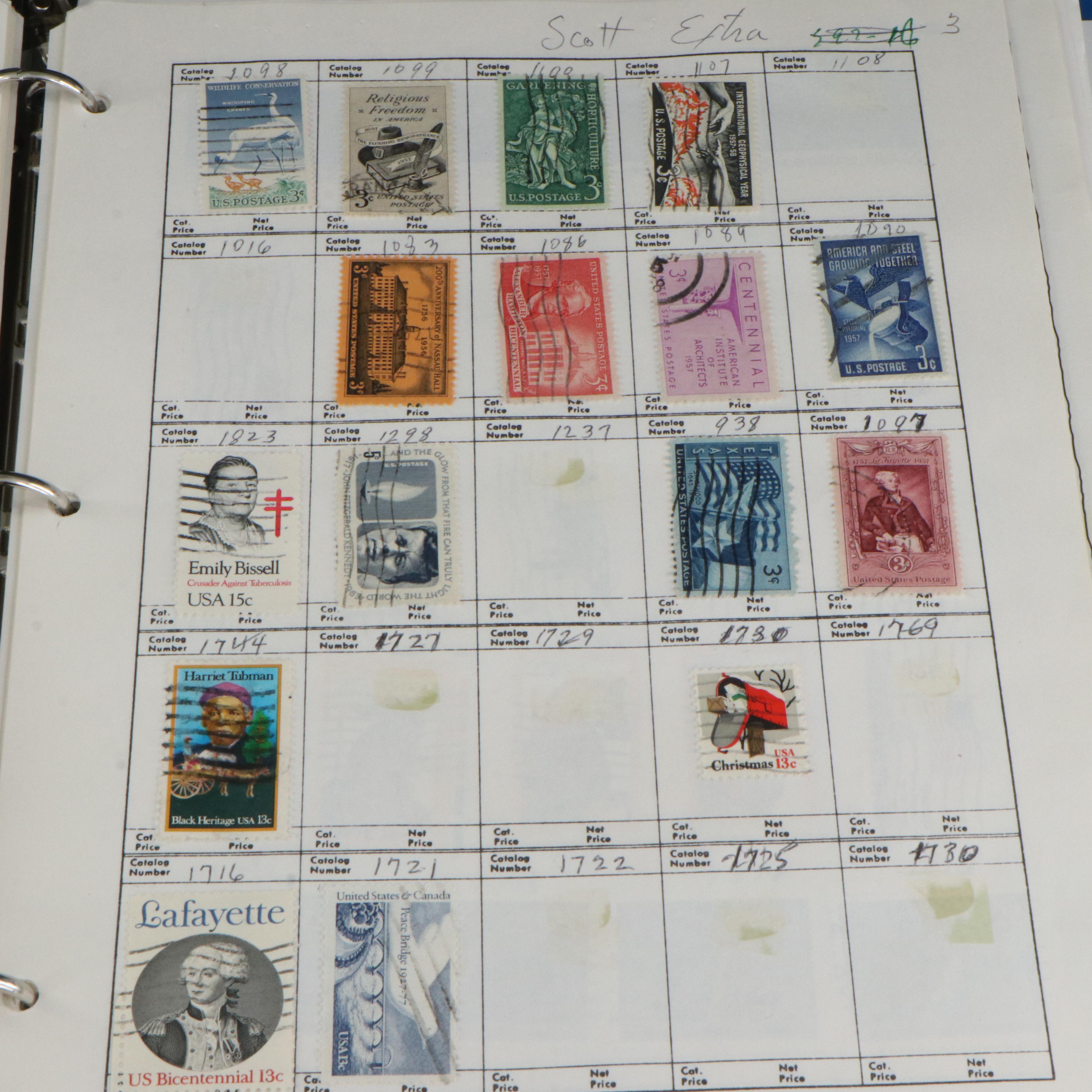 Two Albums of U.S. and Foreign Postage Stamps