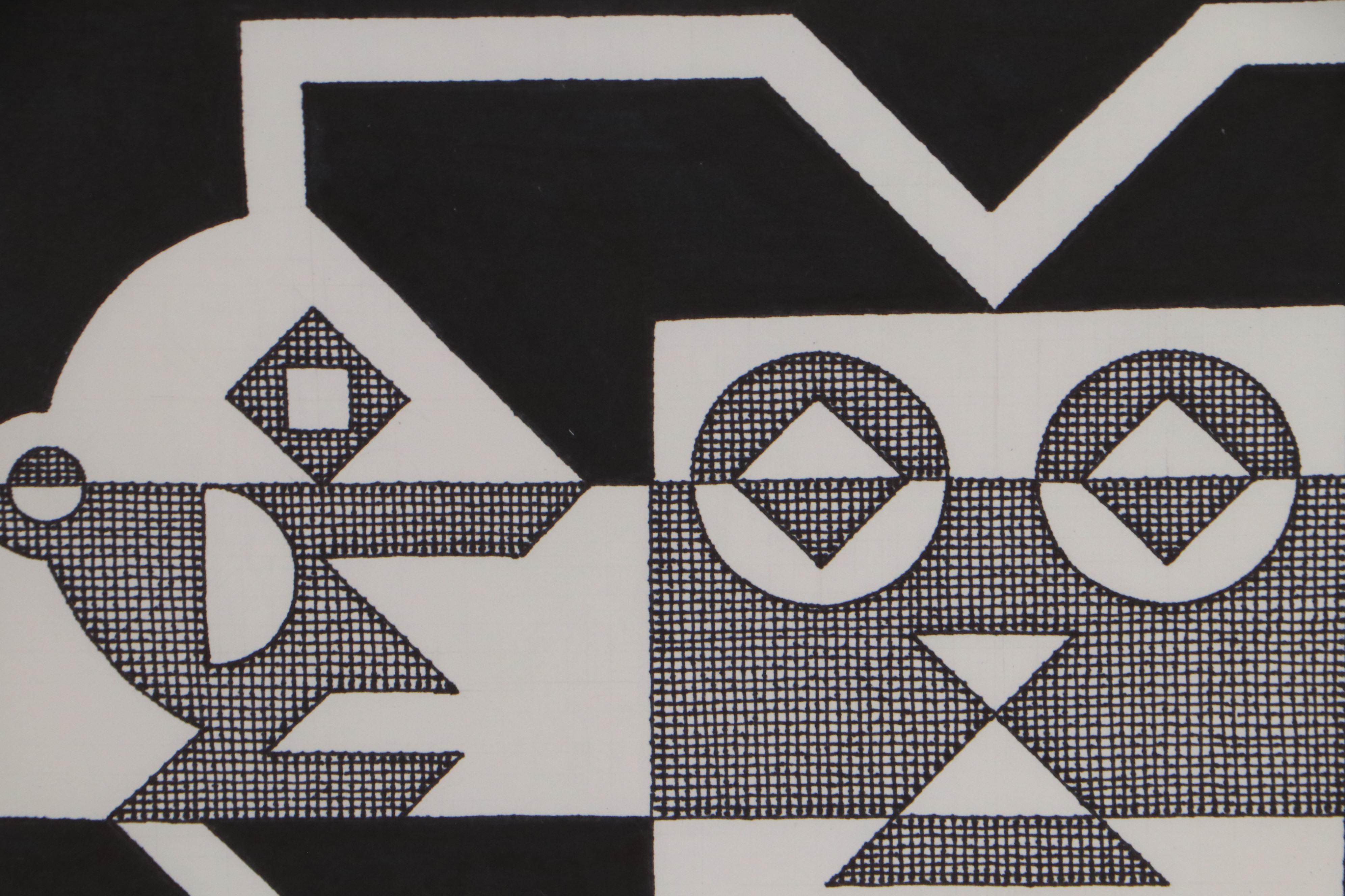 Jerry Kellems Abstract Ink Drawing, 2005