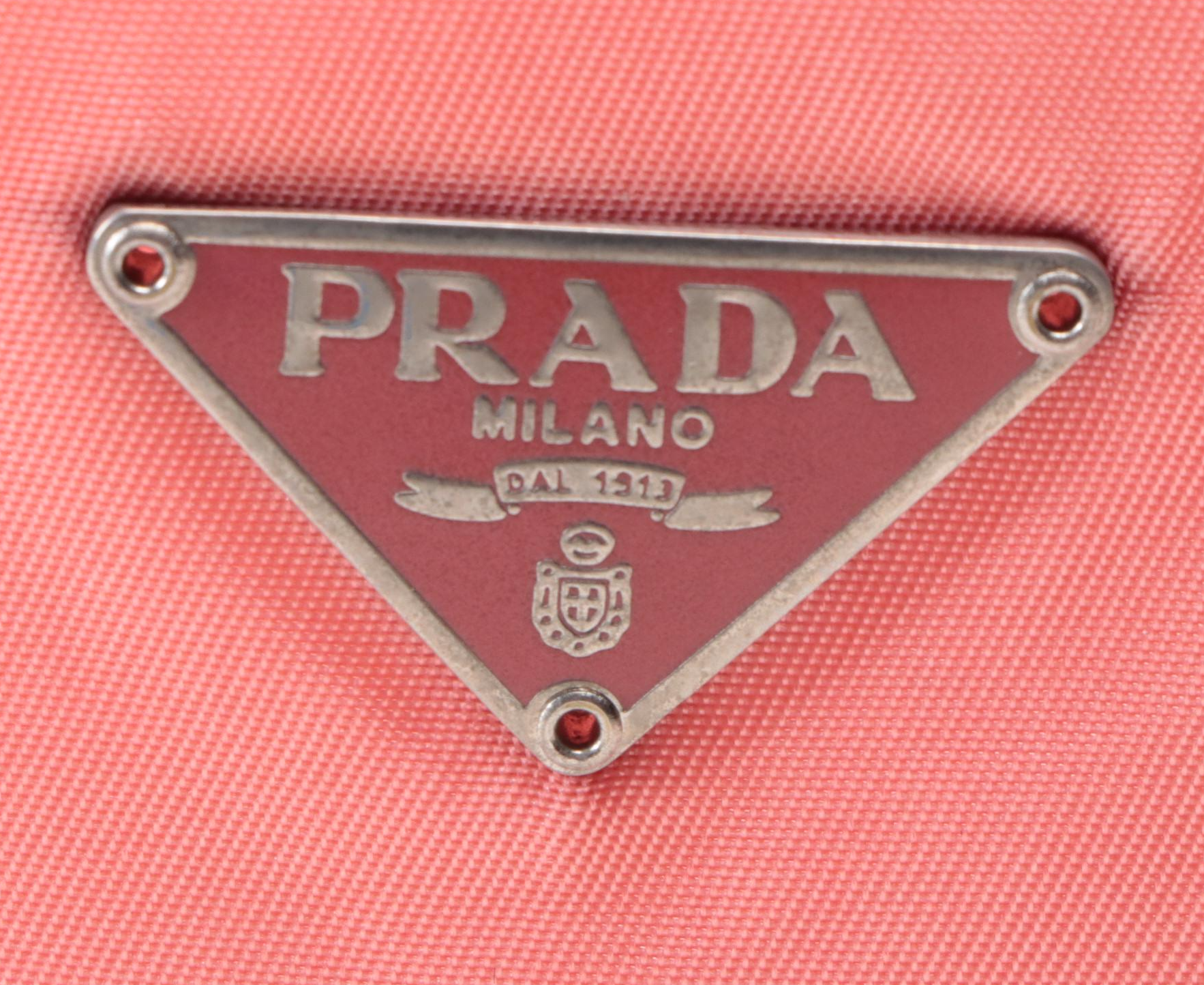 Prada Drawstring Pouch in Pink Nylon