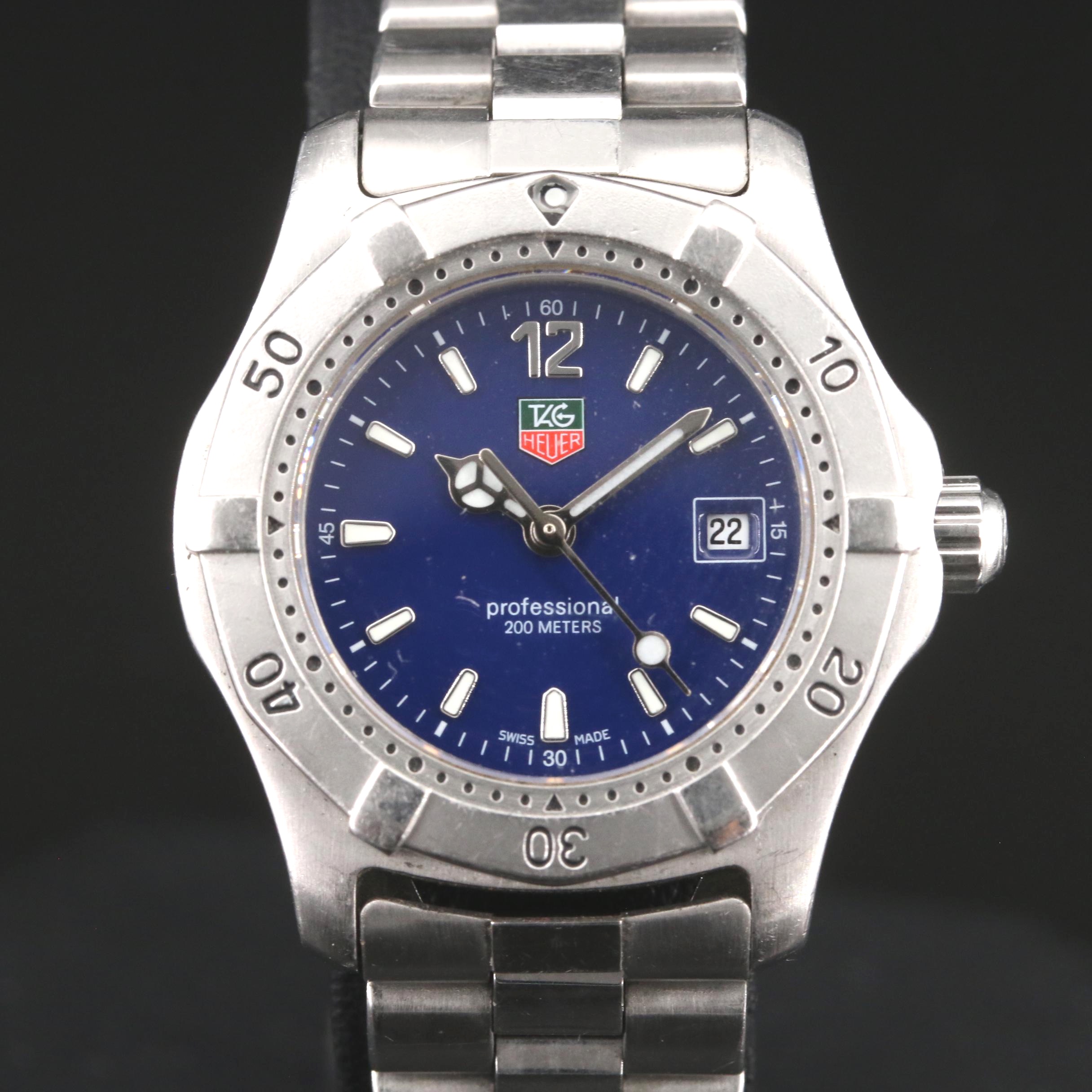 TAG Heuer Professional 200 Meters Stainless Steel Watch