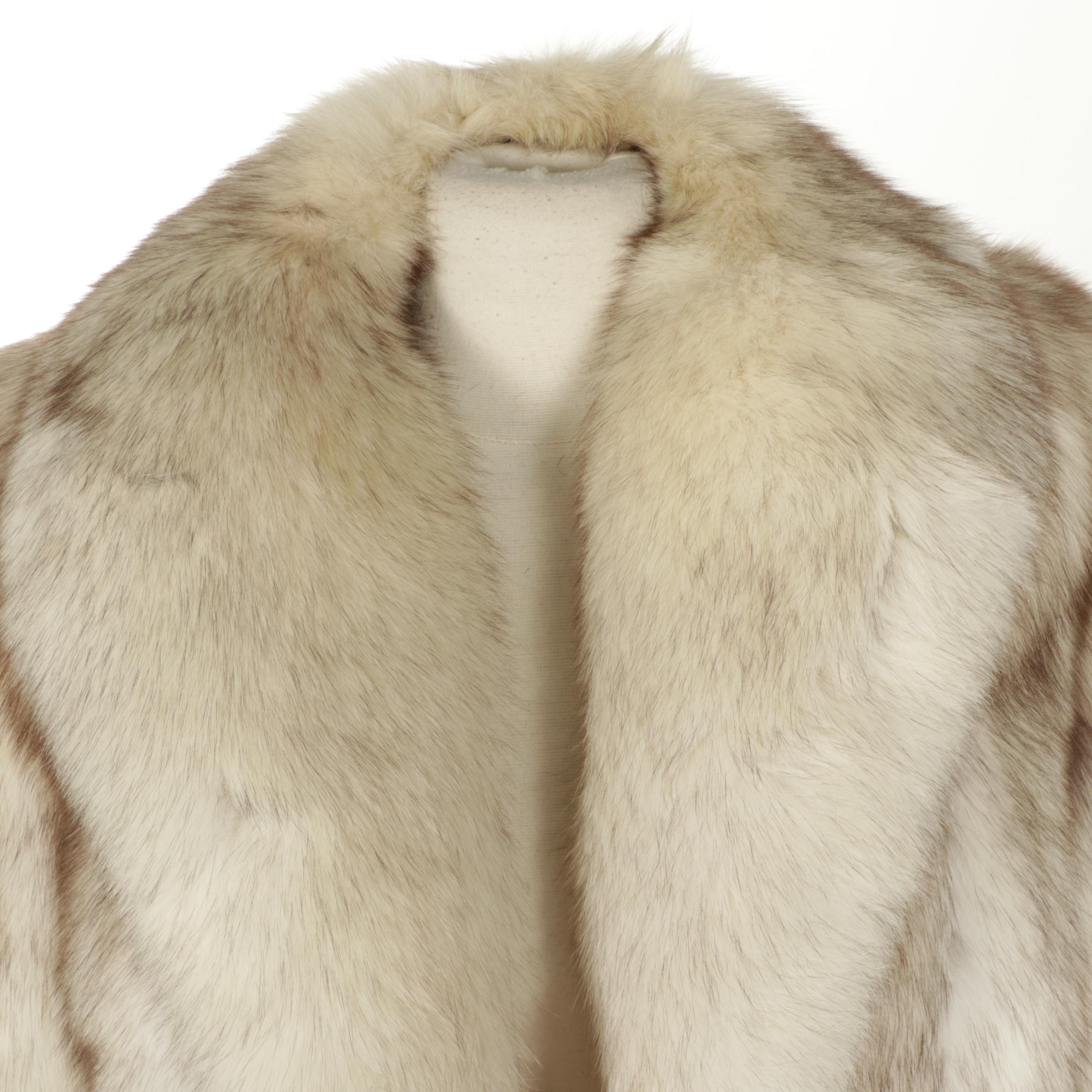 Full Pelt Finnish Blue Fox Fur Coat