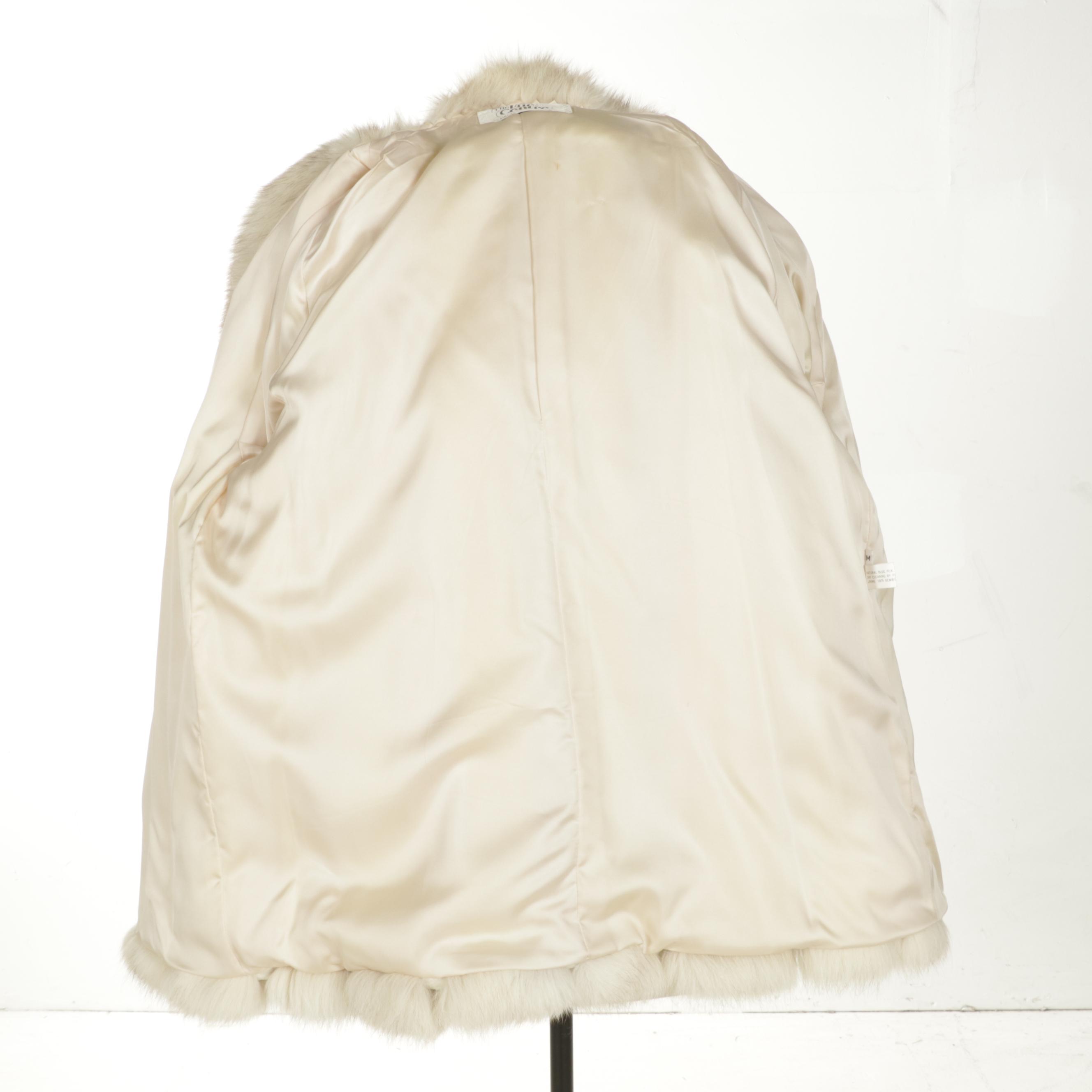 Full Pelt Finnish Blue Fox Fur Coat