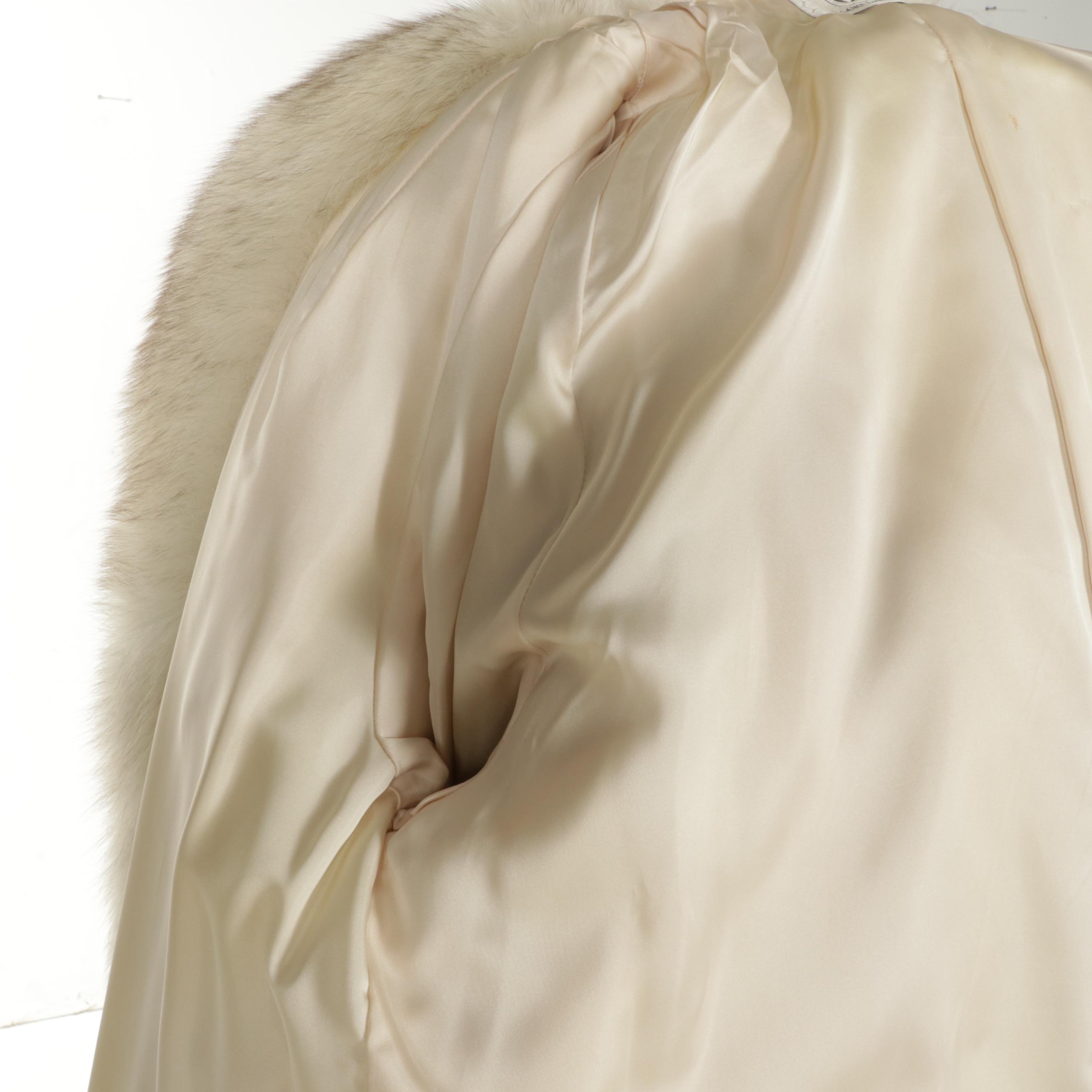 Full Pelt Finnish Blue Fox Fur Coat