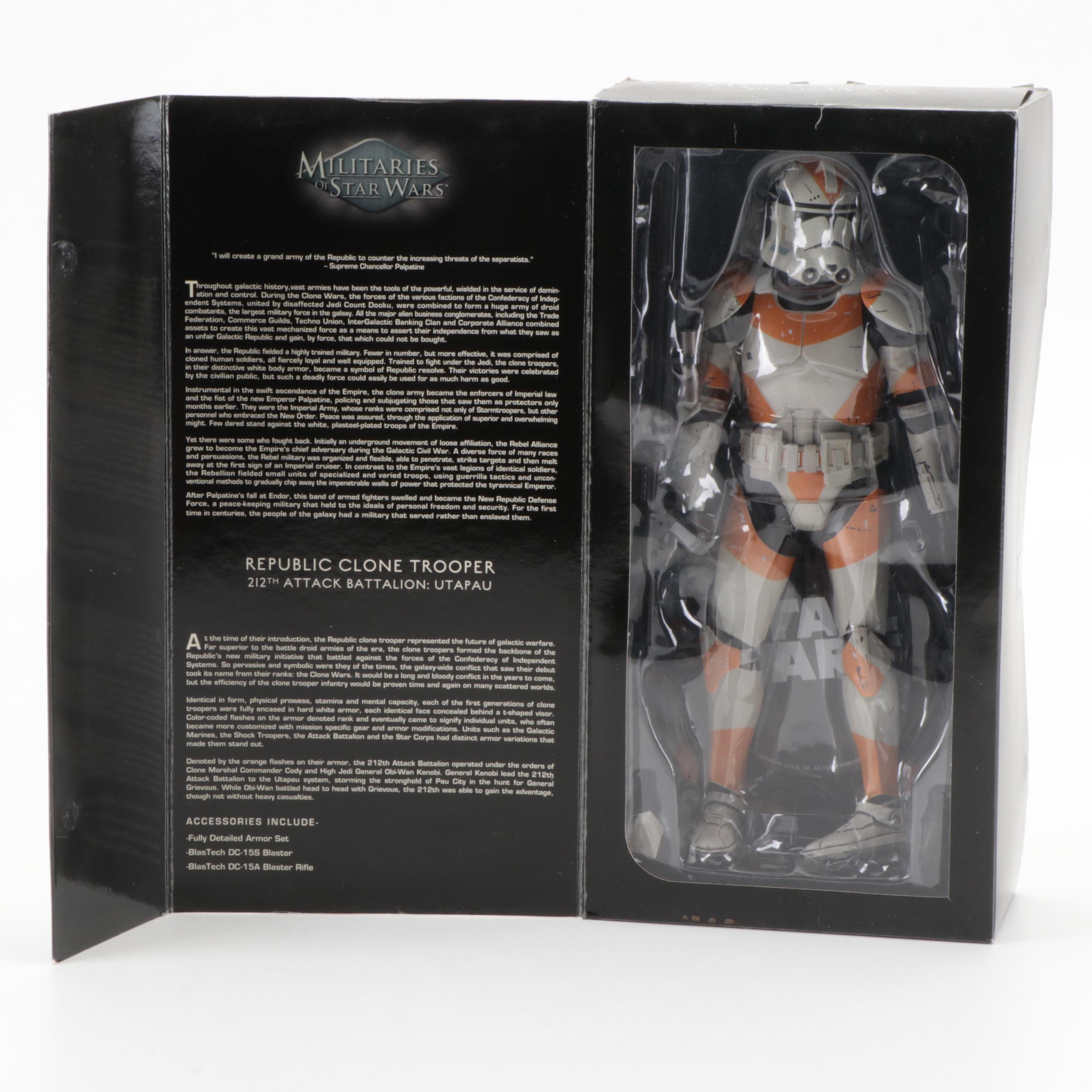 Sideshow Star Wars Imperial Stormtrooper, Republic Clone Trooper Scale Figures
