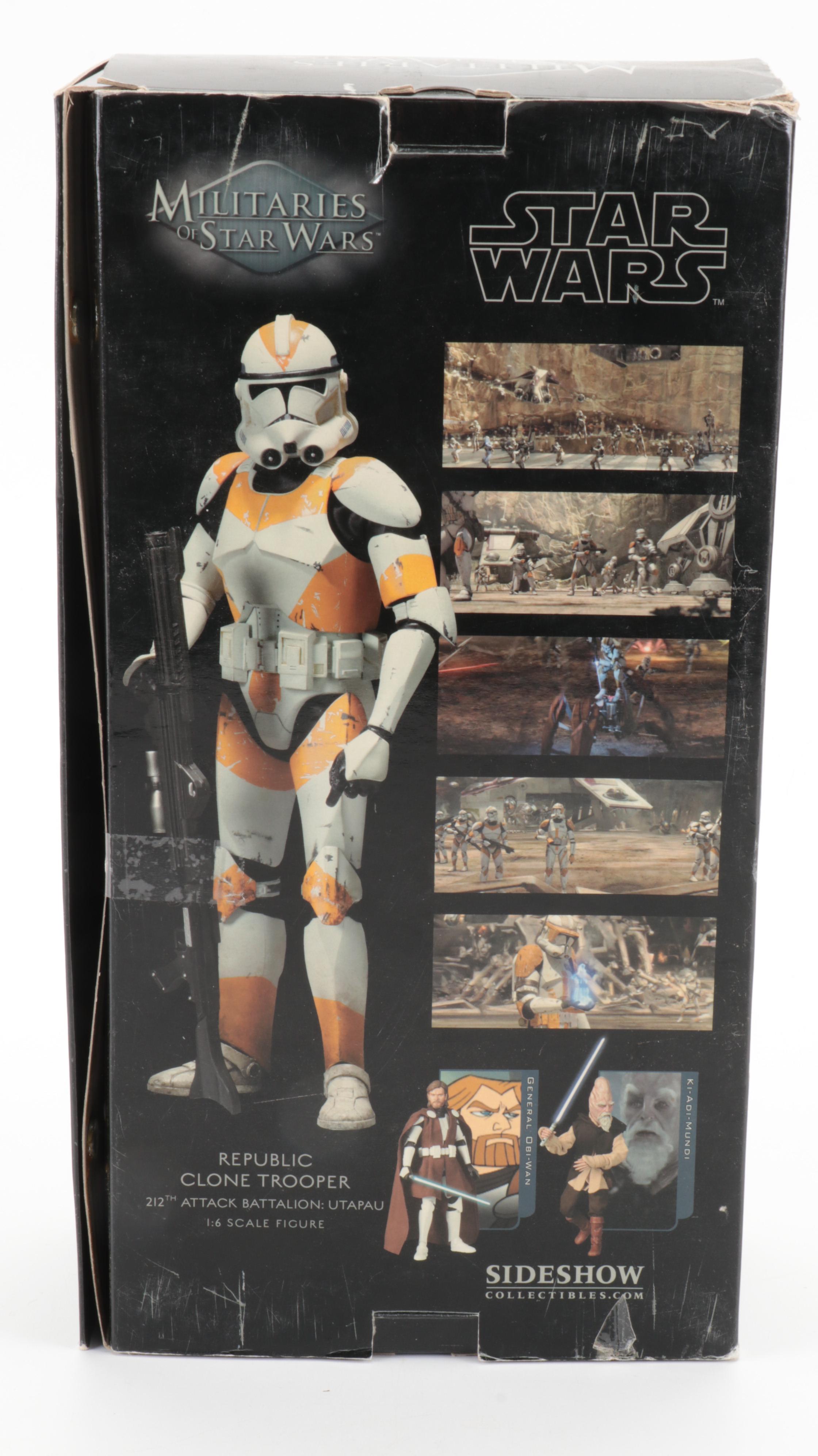 Sideshow Star Wars Imperial Stormtrooper, Republic Clone Trooper Scale Figures
