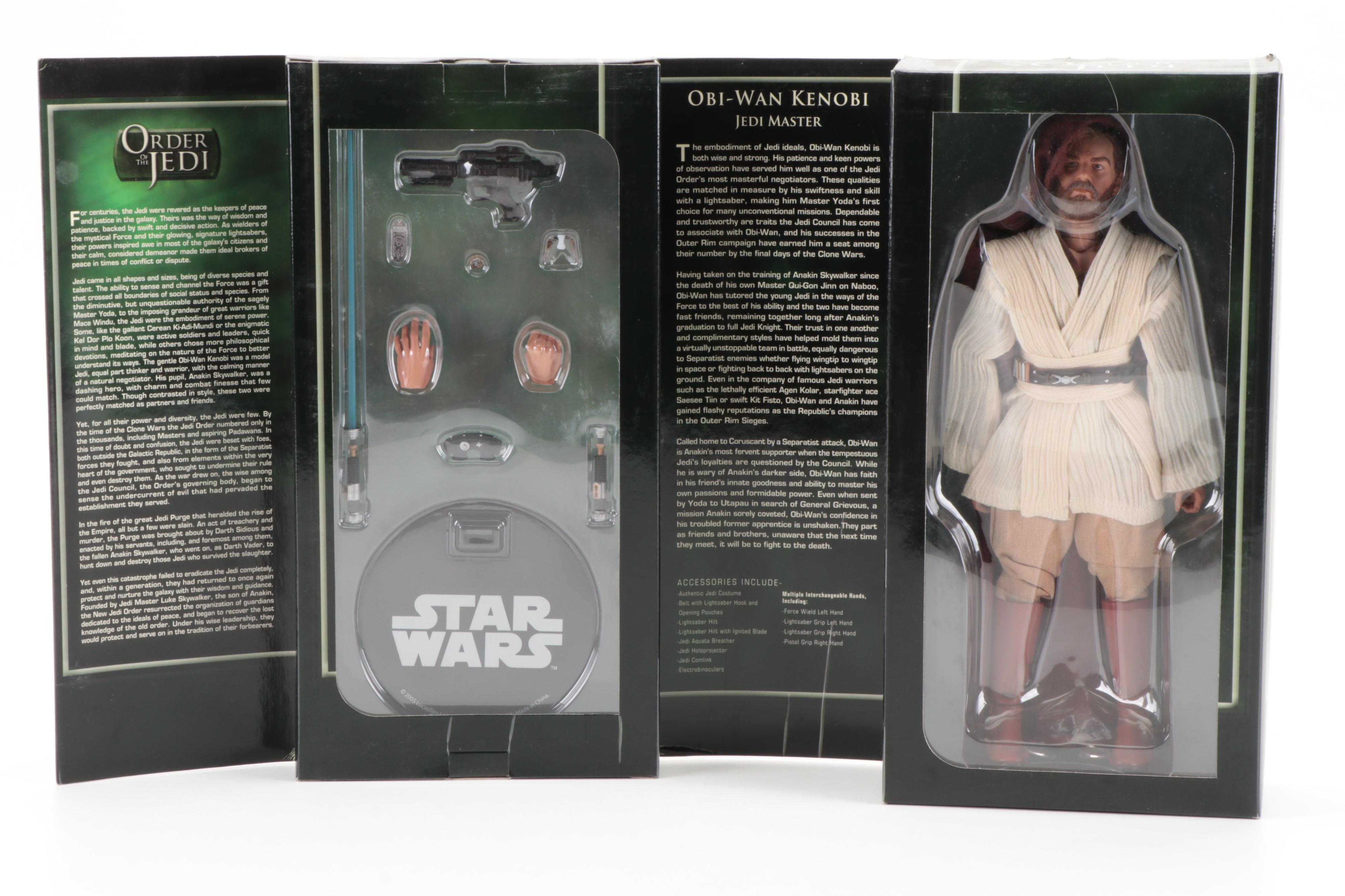 Sideshow Star Wars Anakin Skywalker and Obi-Wan Kenobi Scale Model Figures