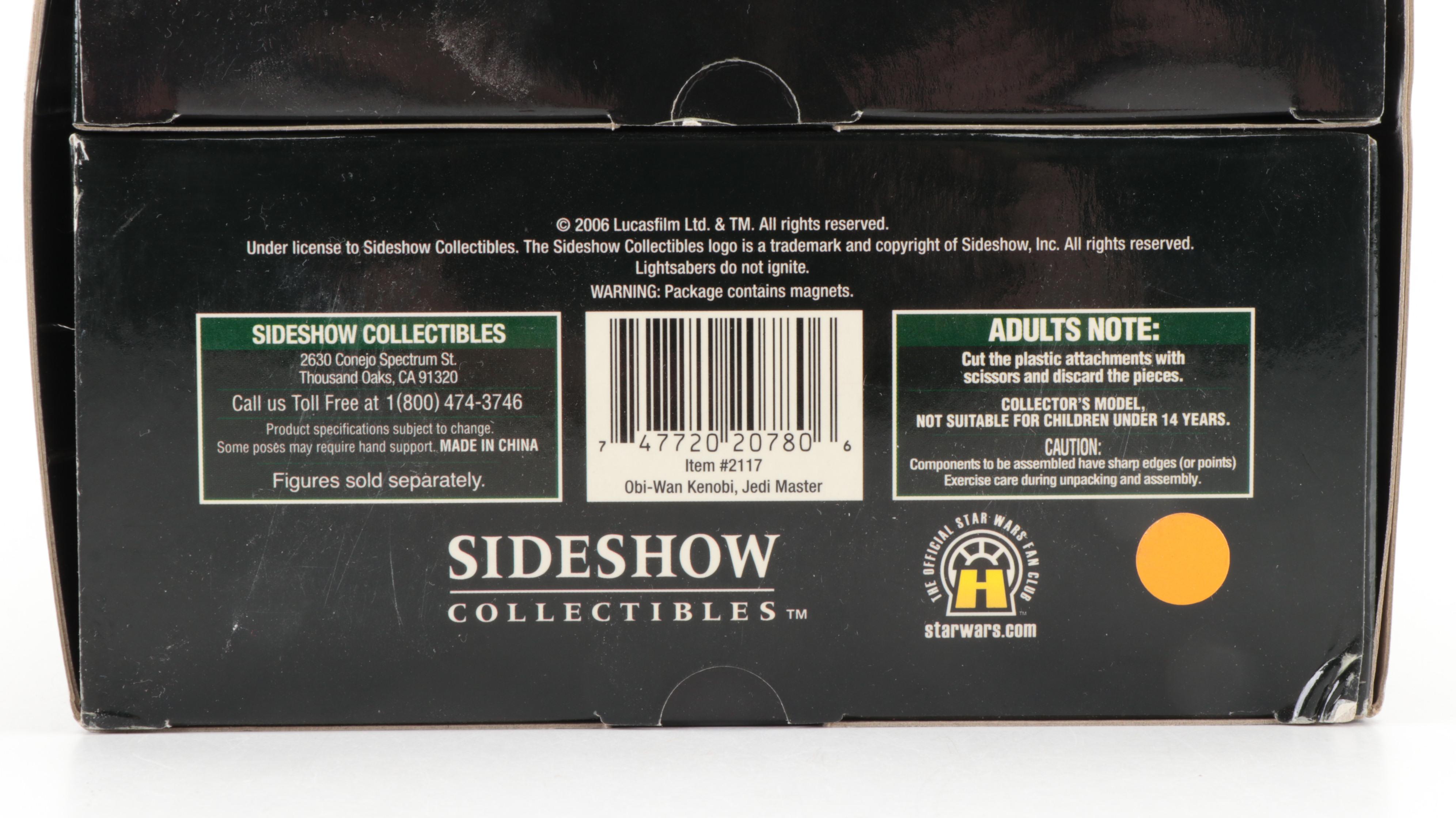 Sideshow Star Wars Anakin Skywalker and Obi-Wan Kenobi Scale Model Figures