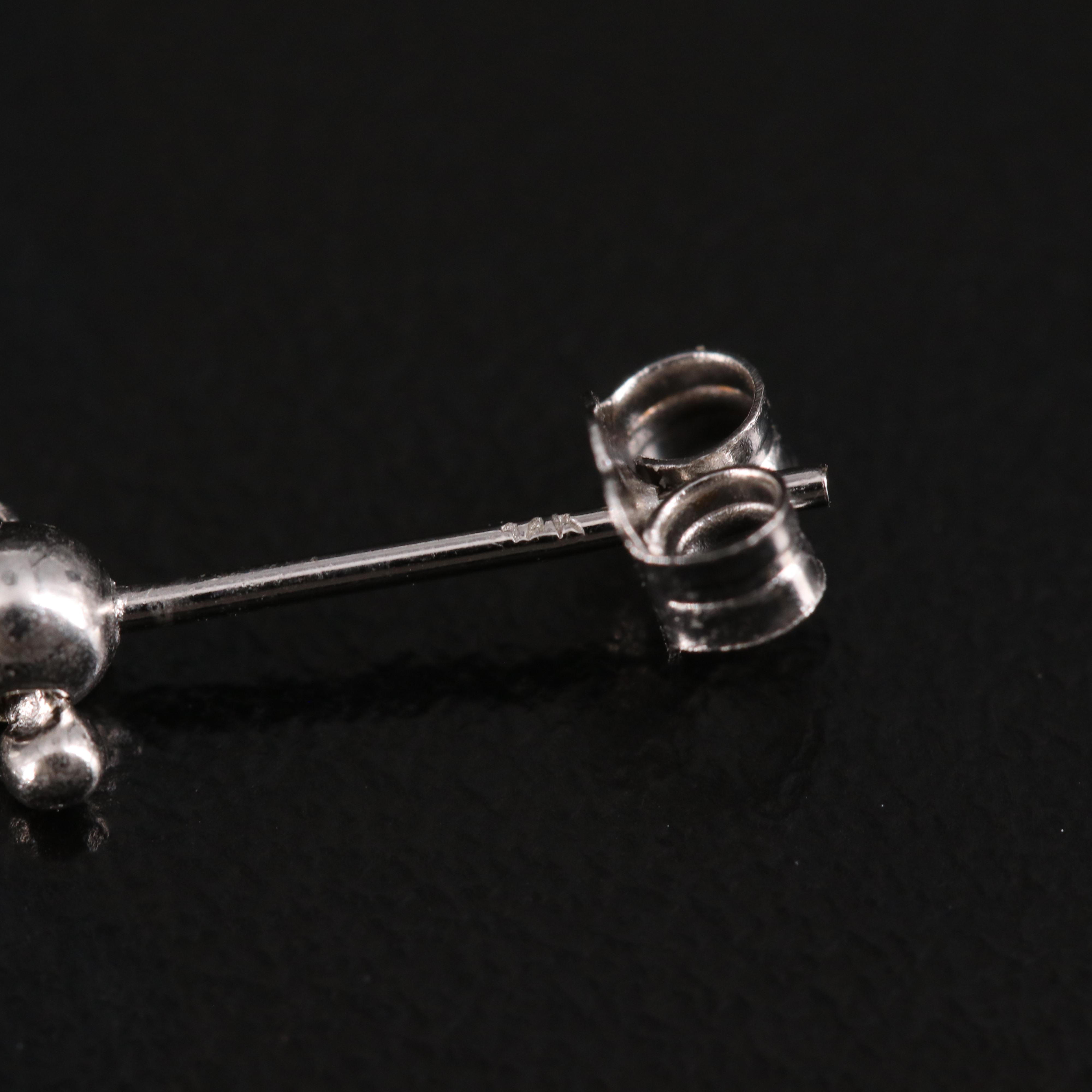 14K Rose Gold Heart Drop Earrings