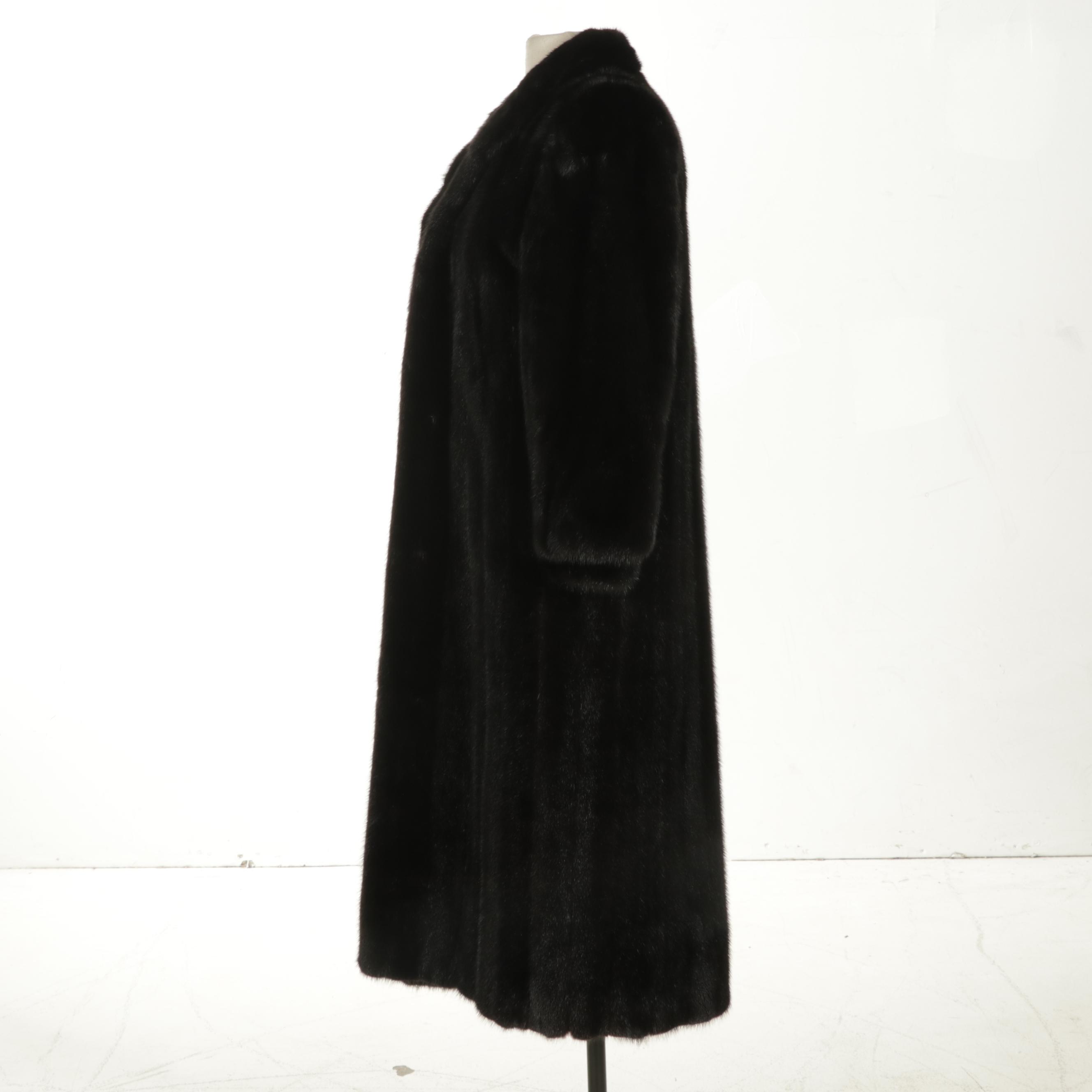 Black Mink Fur Coat from Leonore's Furs Beverly Hills
