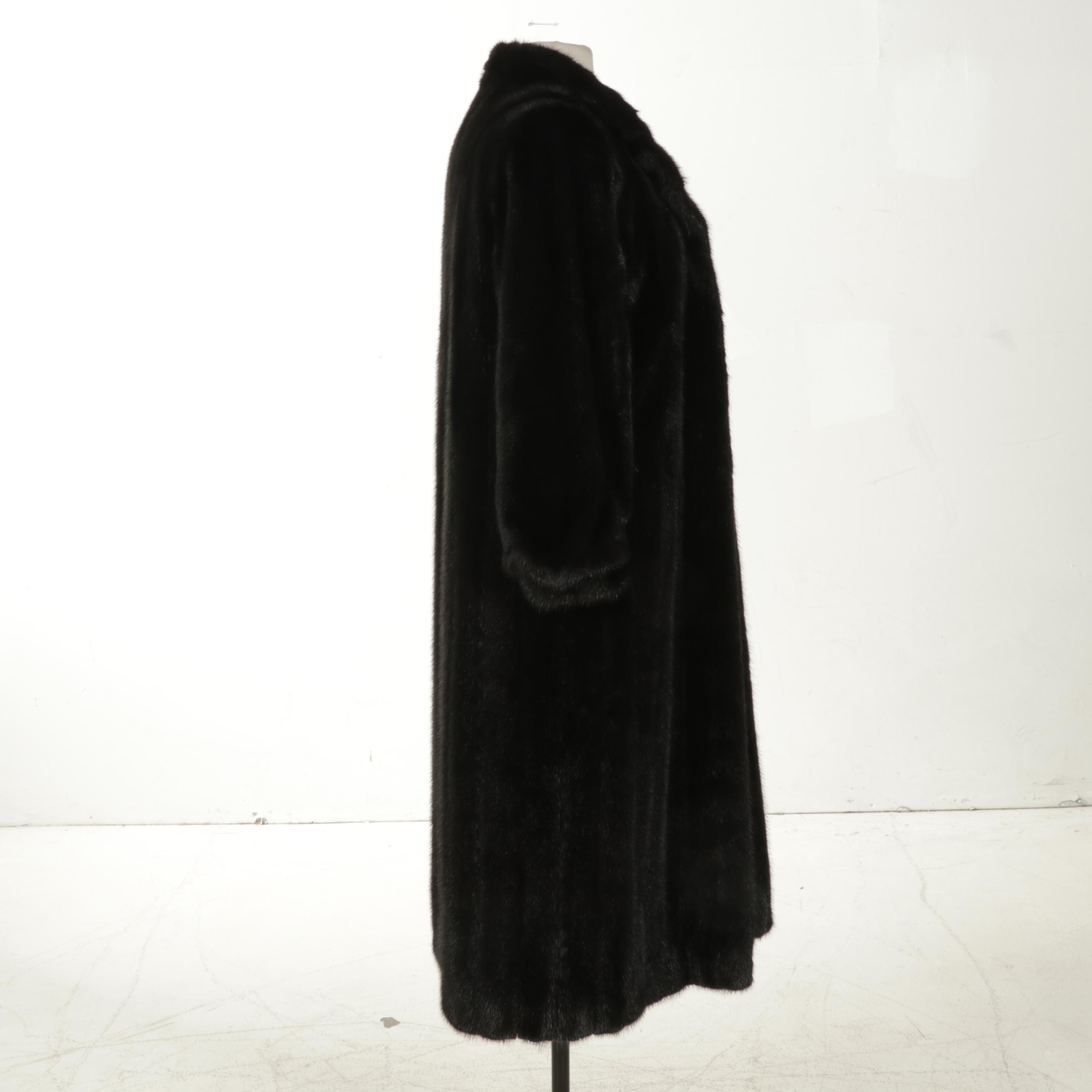 Black Mink Fur Coat from Leonore's Furs Beverly Hills