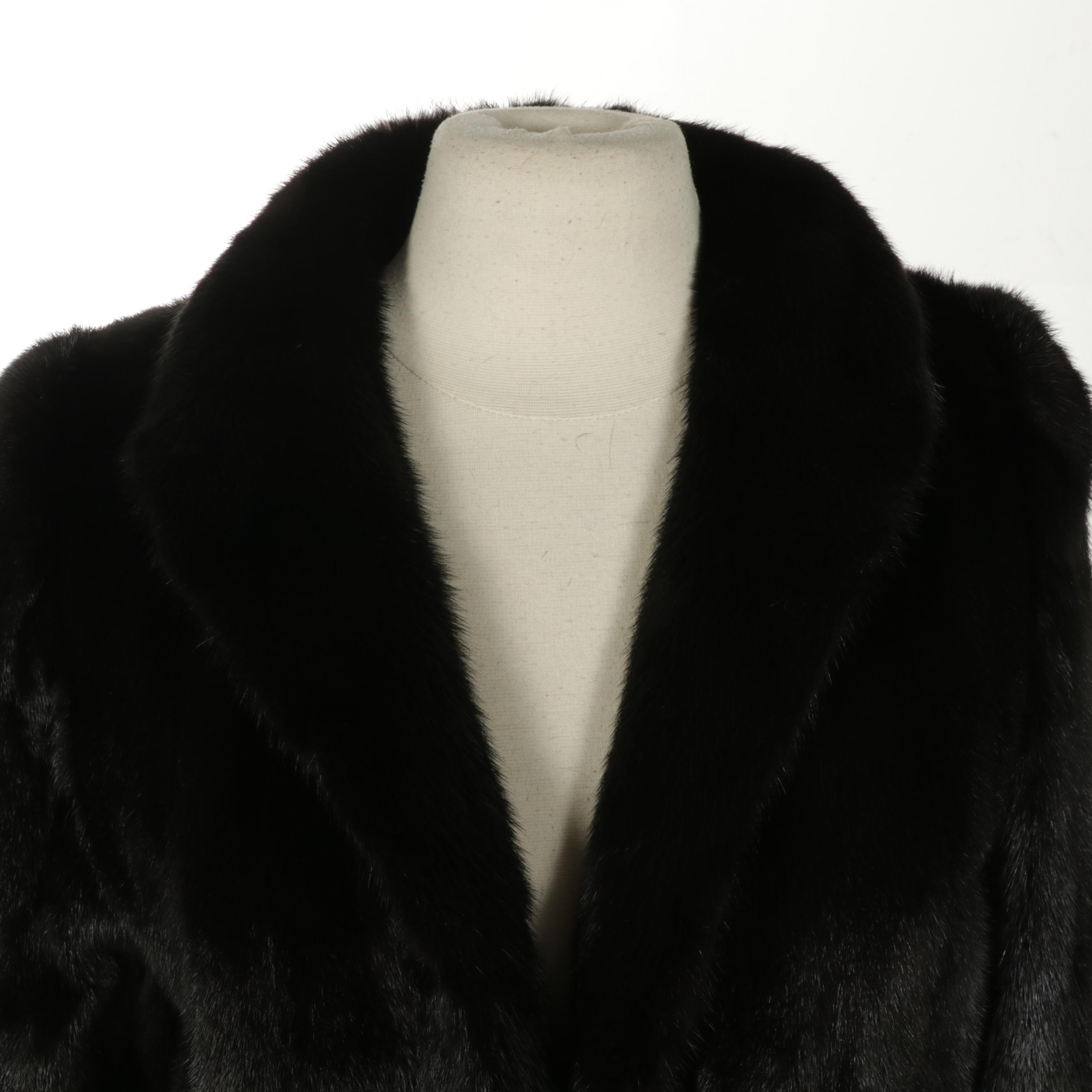 Black Mink Fur Coat from Leonore's Furs Beverly Hills