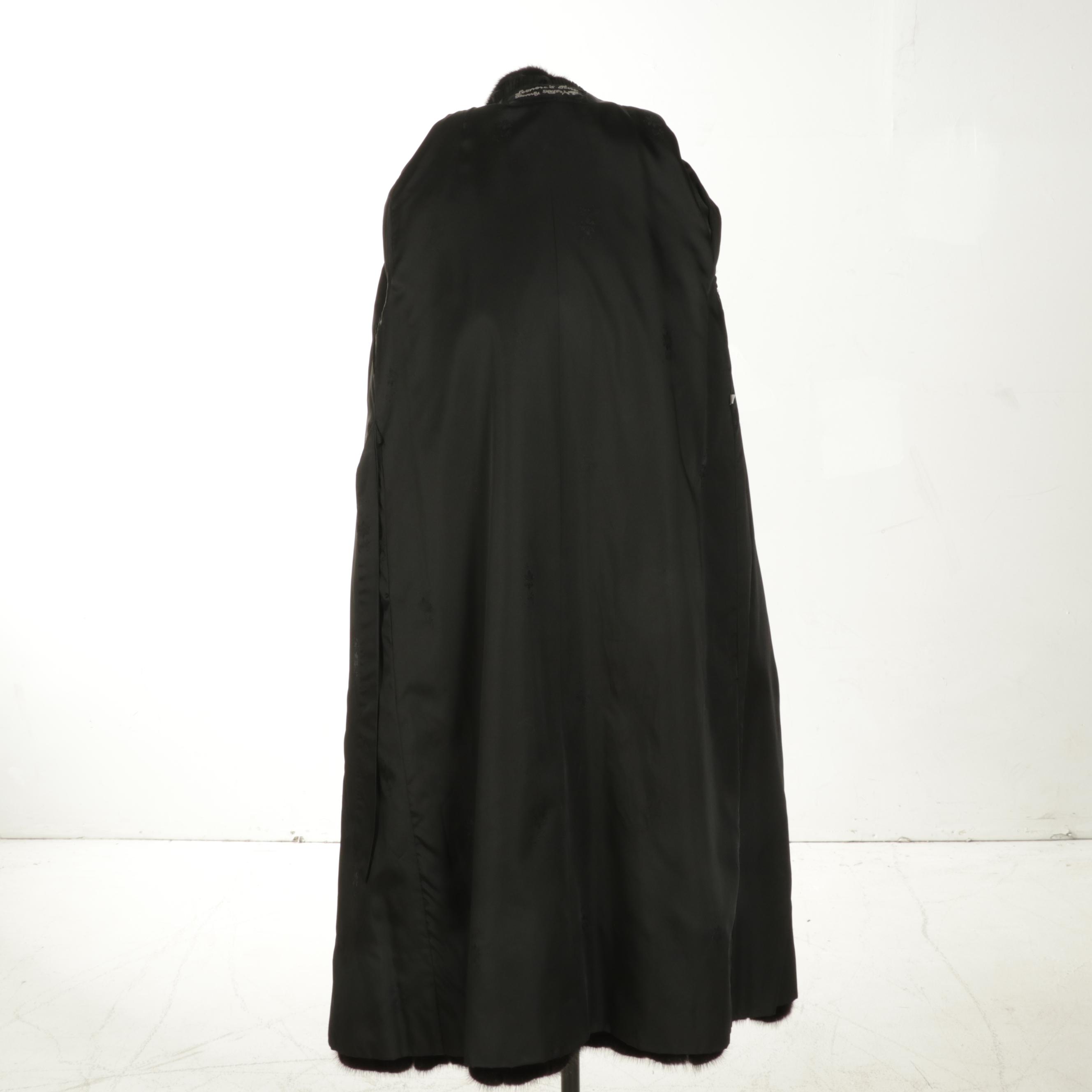 Black Mink Fur Coat from Leonore's Furs Beverly Hills