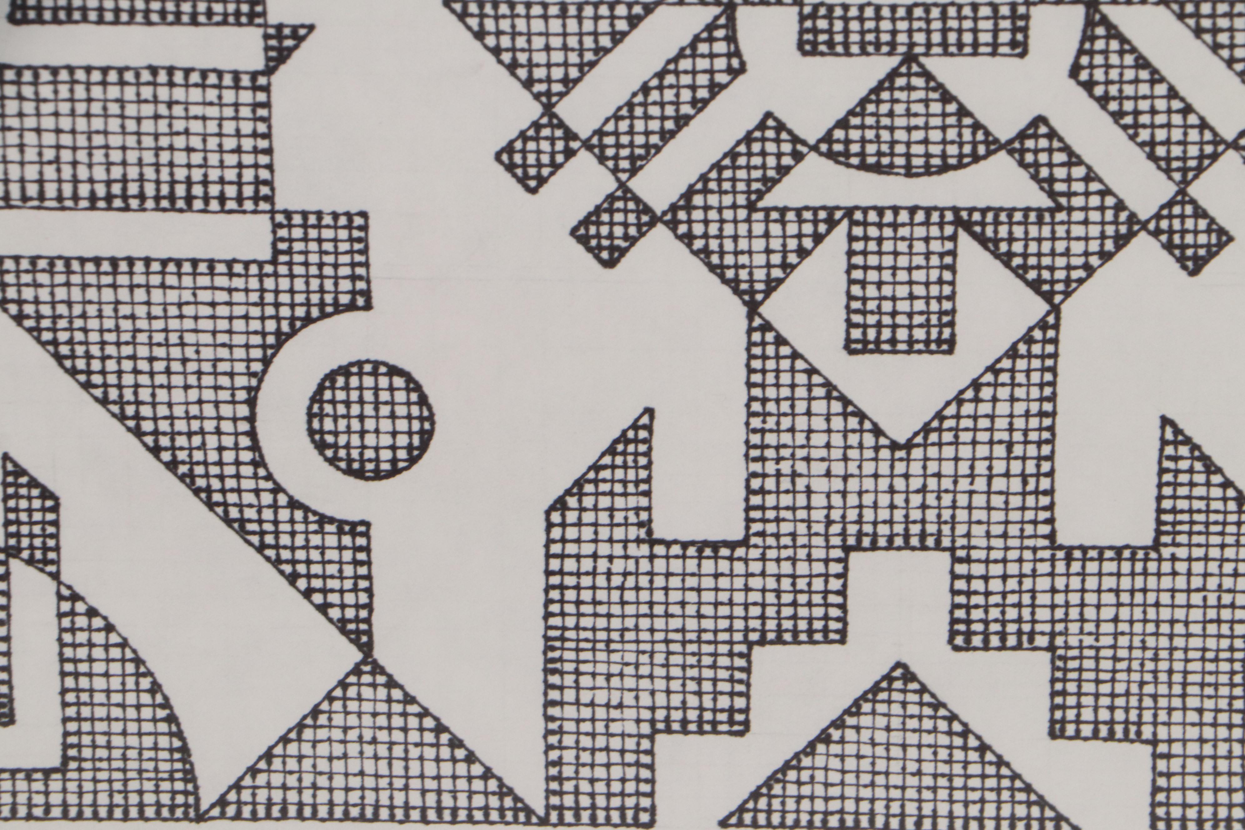 Jerry Kellems Abstract Ink Drawing, 2003