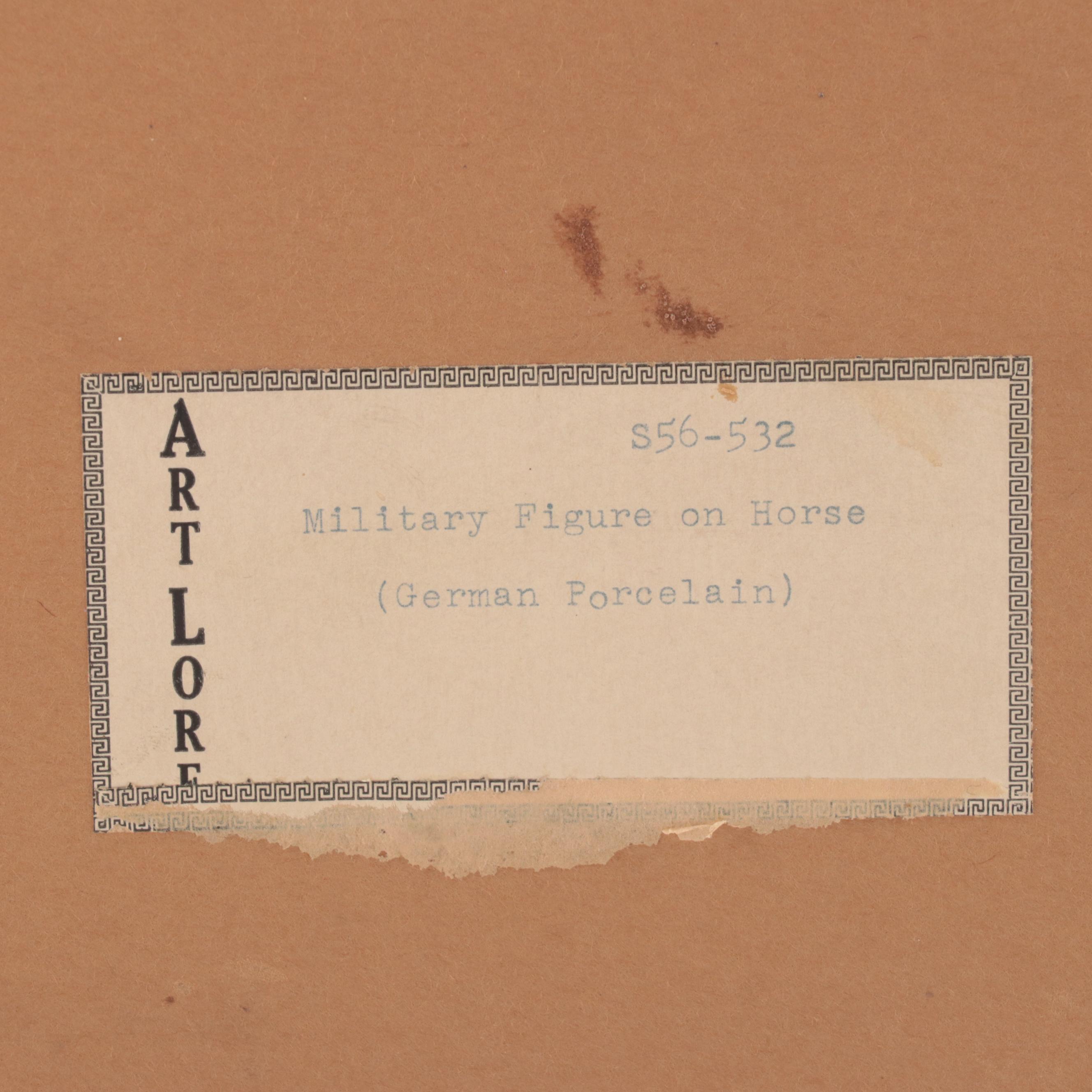 F. Wessel Porcelain Military Figurines in Wall Hanging Shadow Boxes