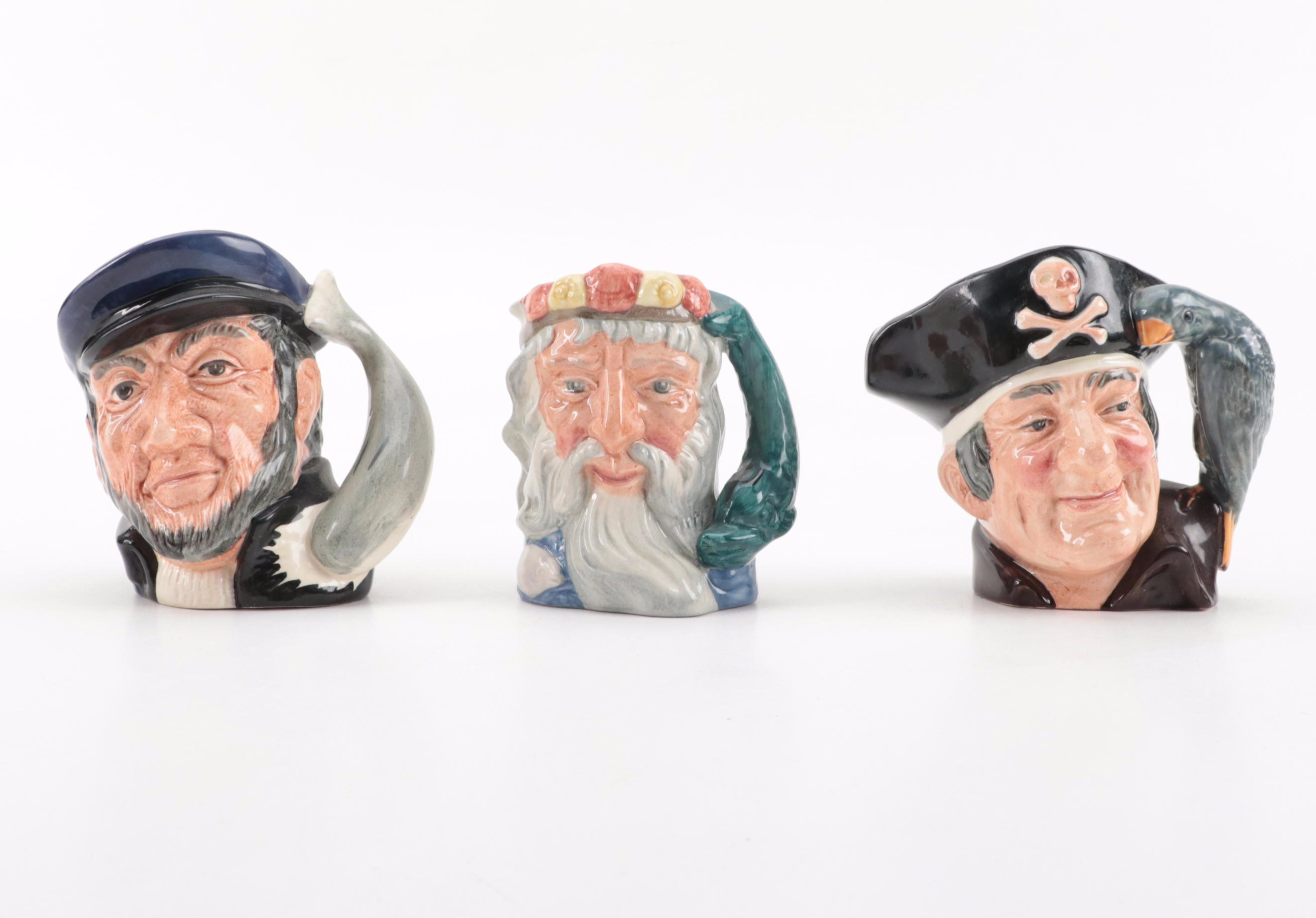 Royal Doulton "Captain Ahab", "Neptune" and More Ceramic Toby Jugs