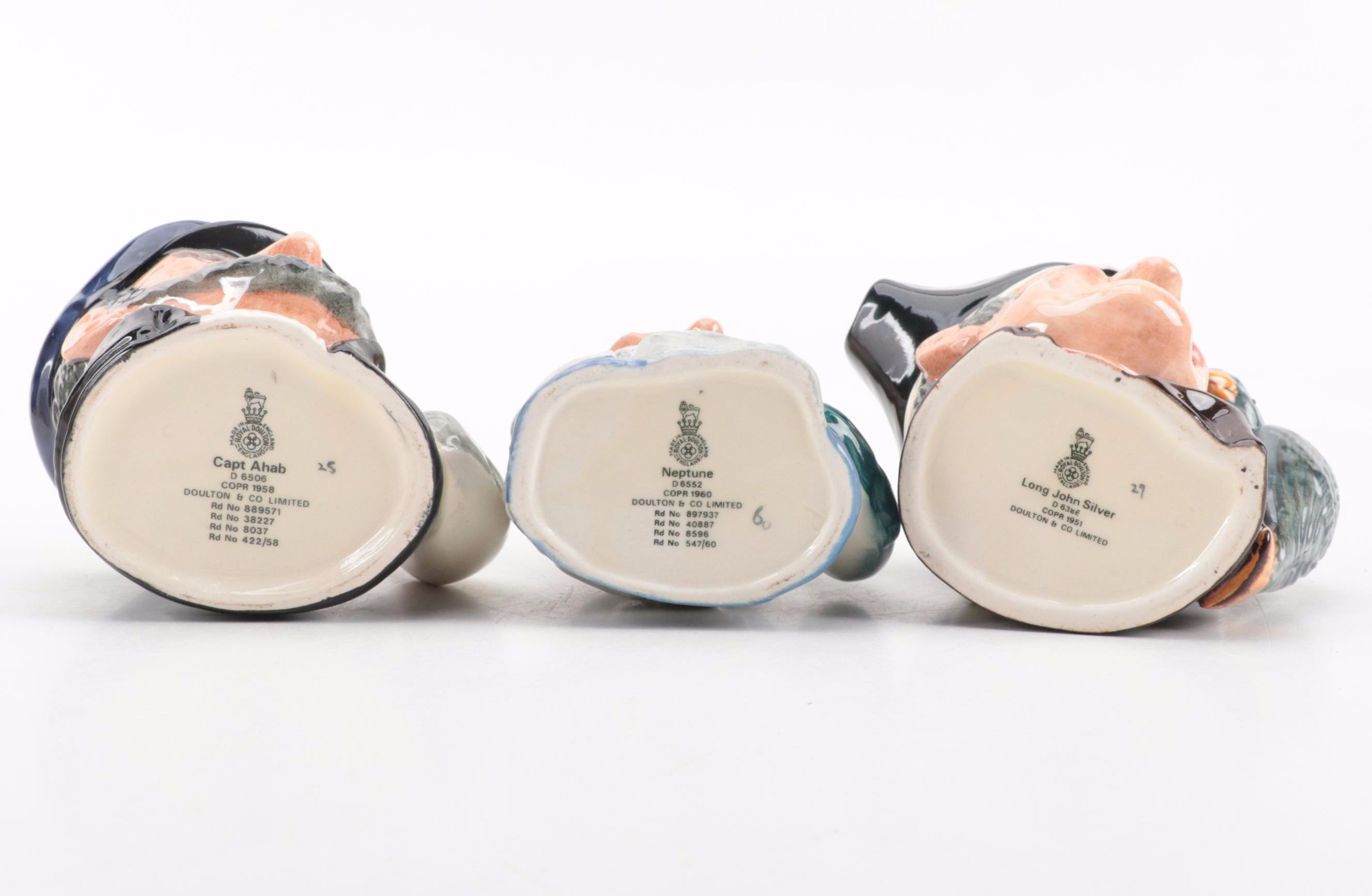 Royal Doulton "Captain Ahab", "Neptune" and More Ceramic Toby Jugs