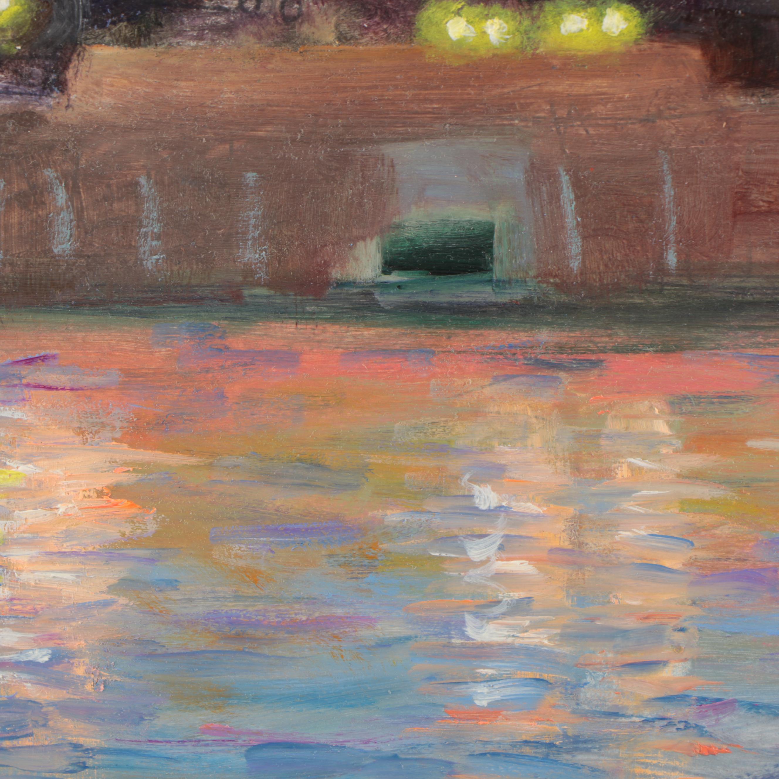 Nino Pippa Oil Painting "Paris - Notre Dame in Twilight"