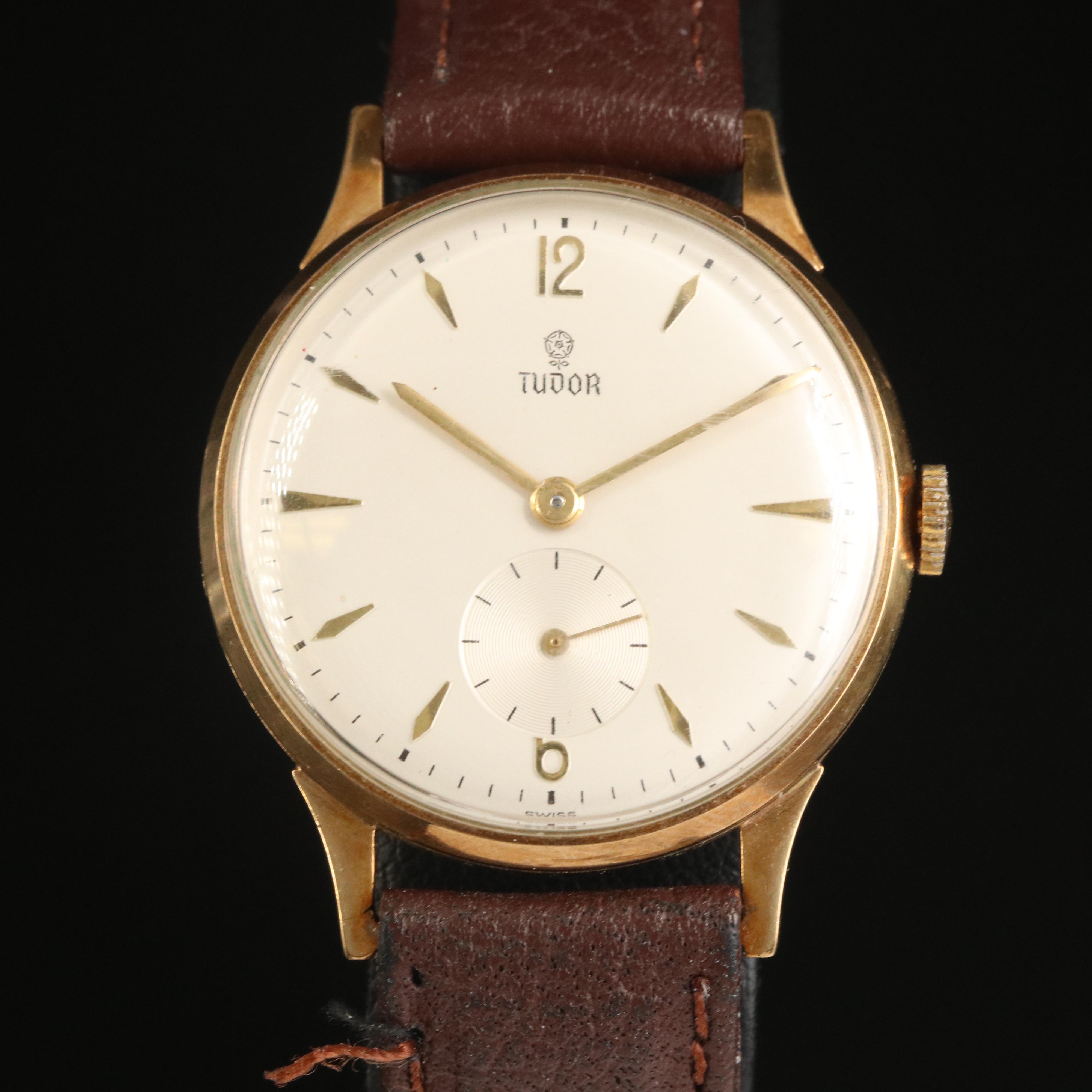 9K Tudor Vintage Stem Wind Watch