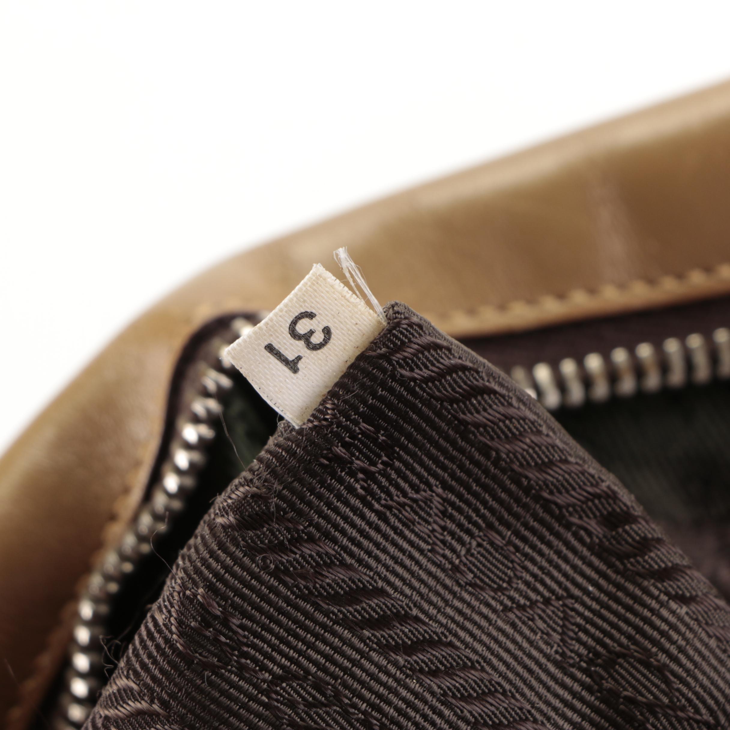 Prada Bowler Bag in Easy Calf Leather with Contrast Stitching