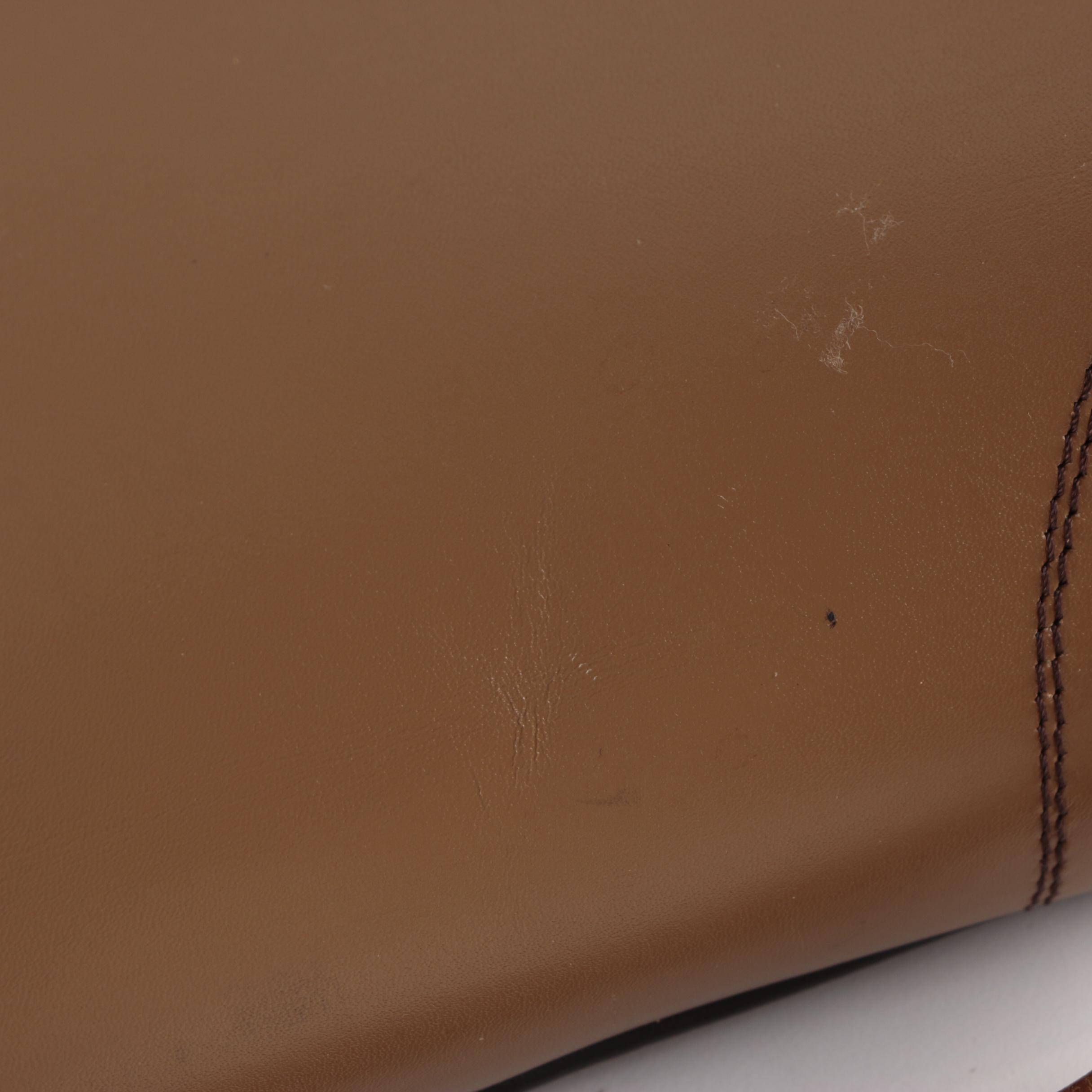 Prada Bowler Bag in Easy Calf Leather with Contrast Stitching