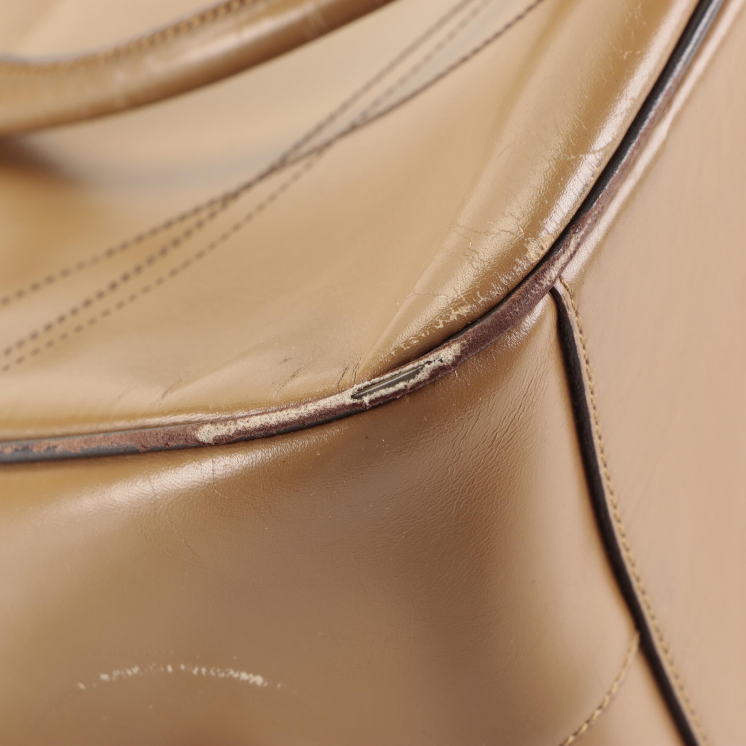 Prada Bowler Bag in Easy Calf Leather with Contrast Stitching