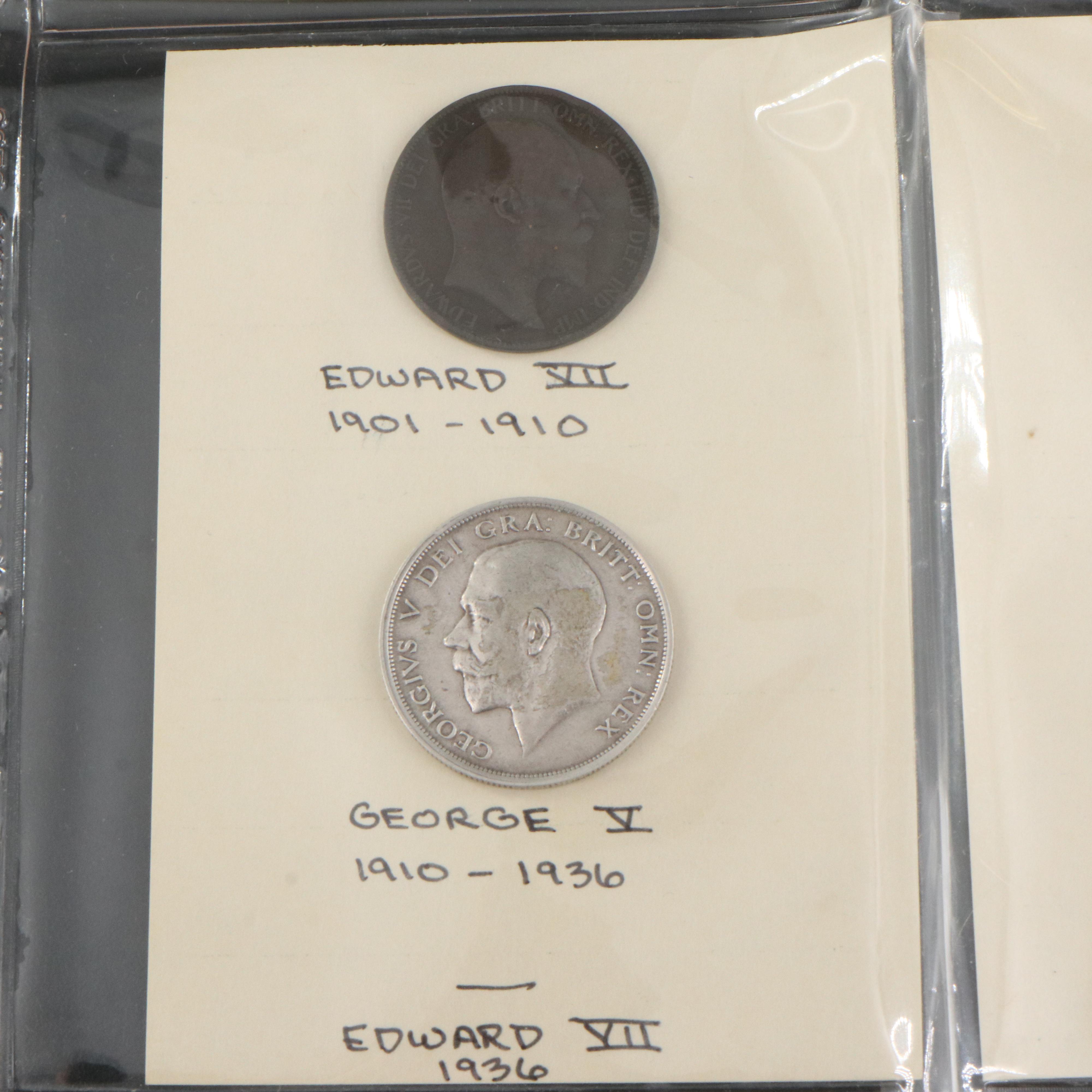 Antique English and French Silver Coins