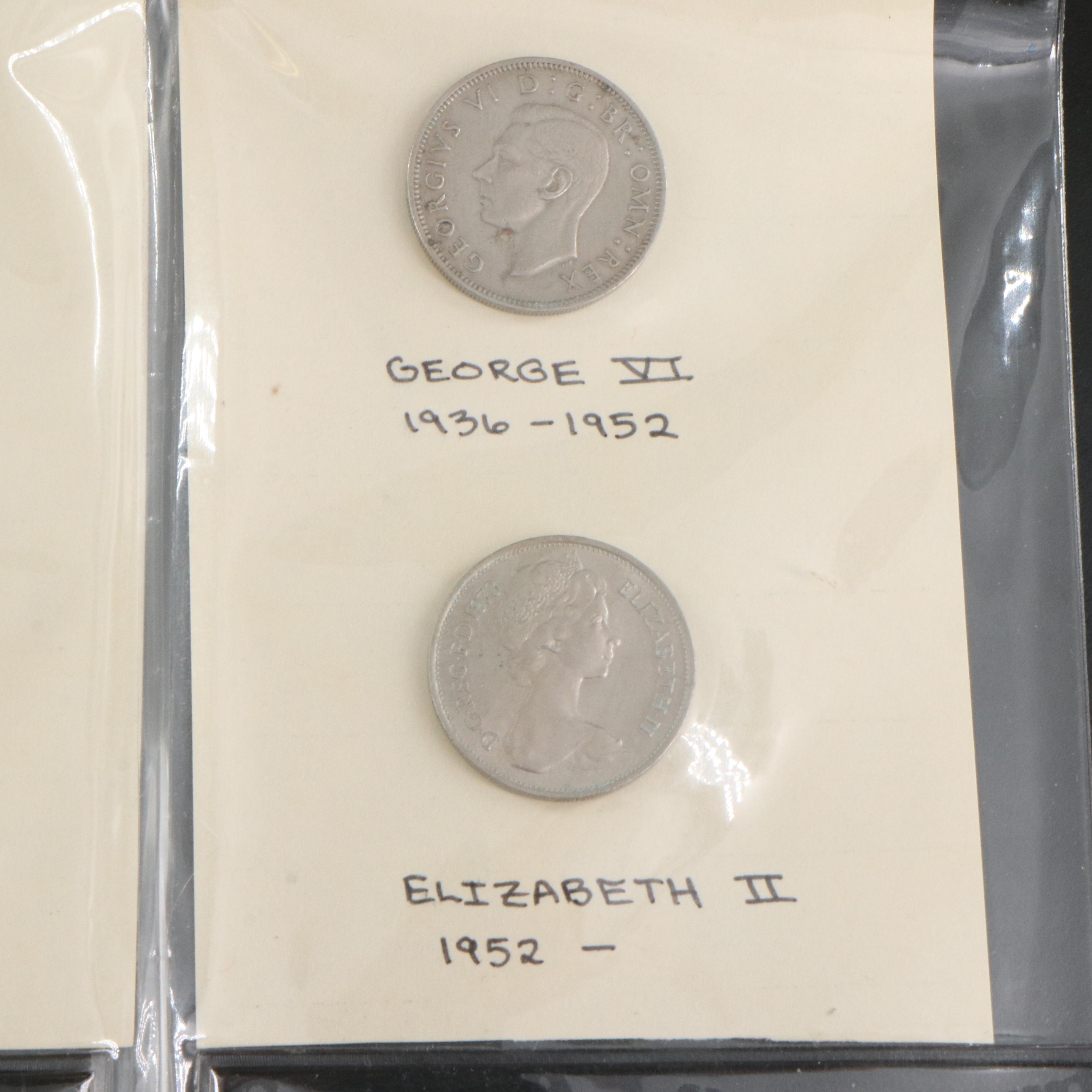 Antique English and French Silver Coins