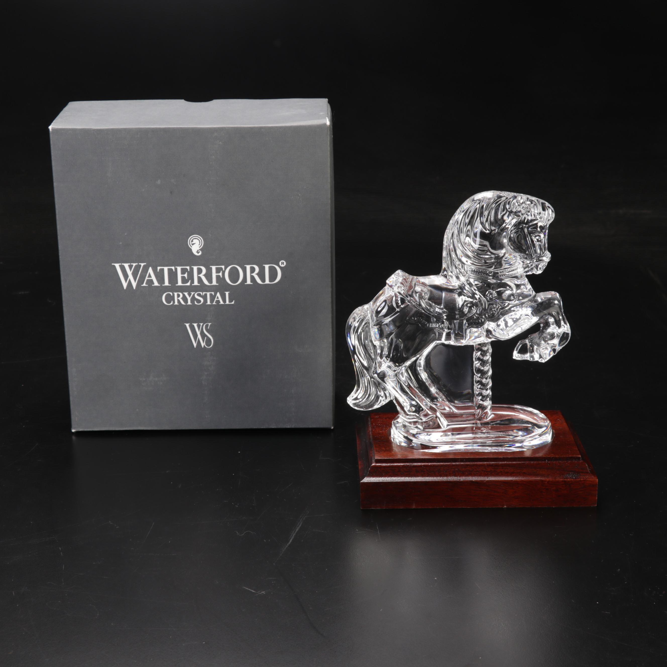 Waterford Crystal Carousel Horse Figurine
