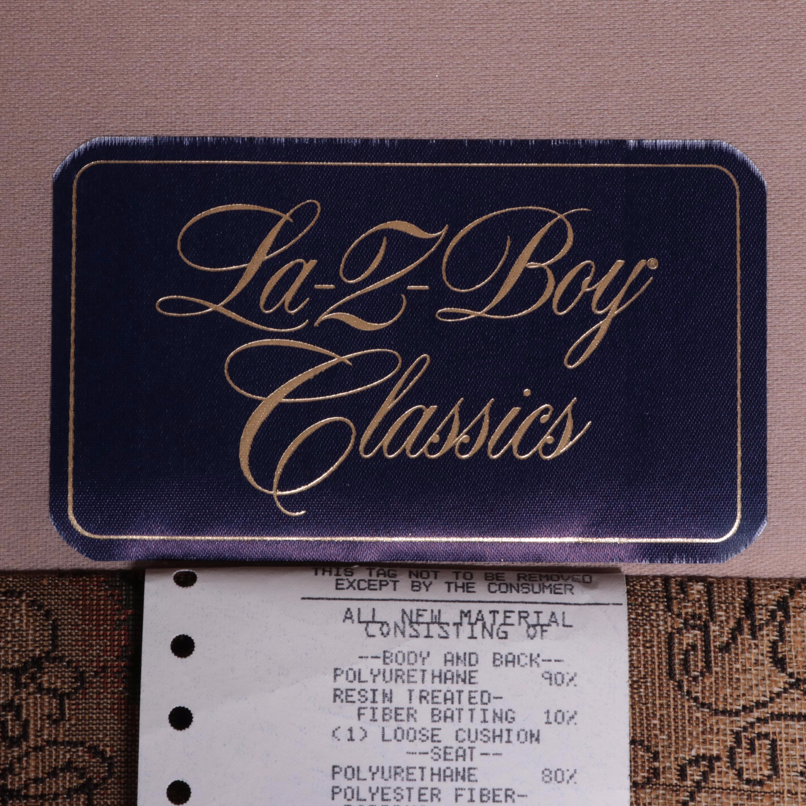 La-Z-Boy "Classics" Upholstered Push-Back Recliner