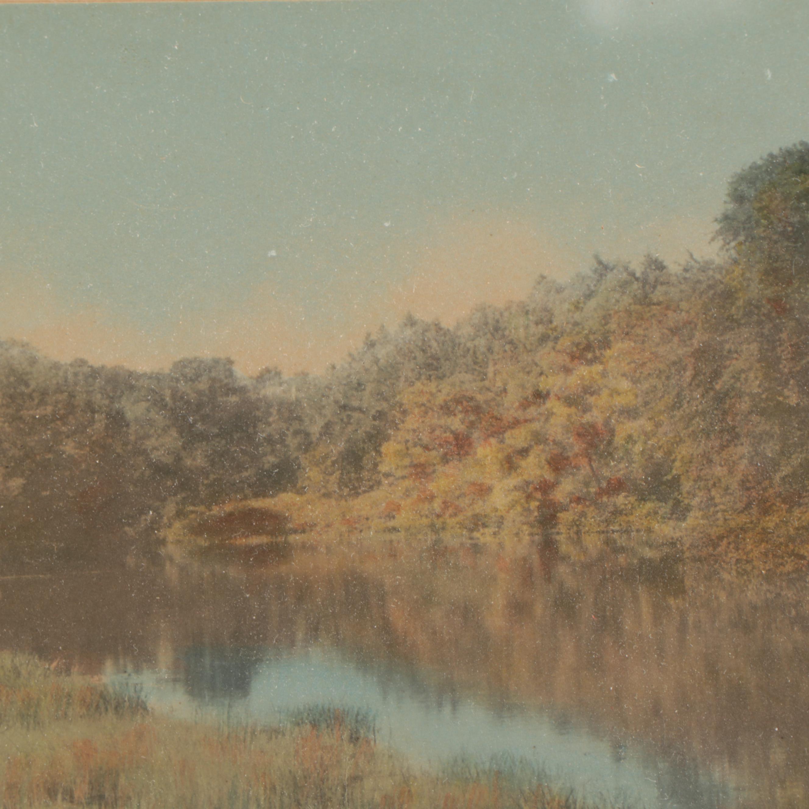 Wallace Nutting Hand-Colored Photograph "Hack Water"