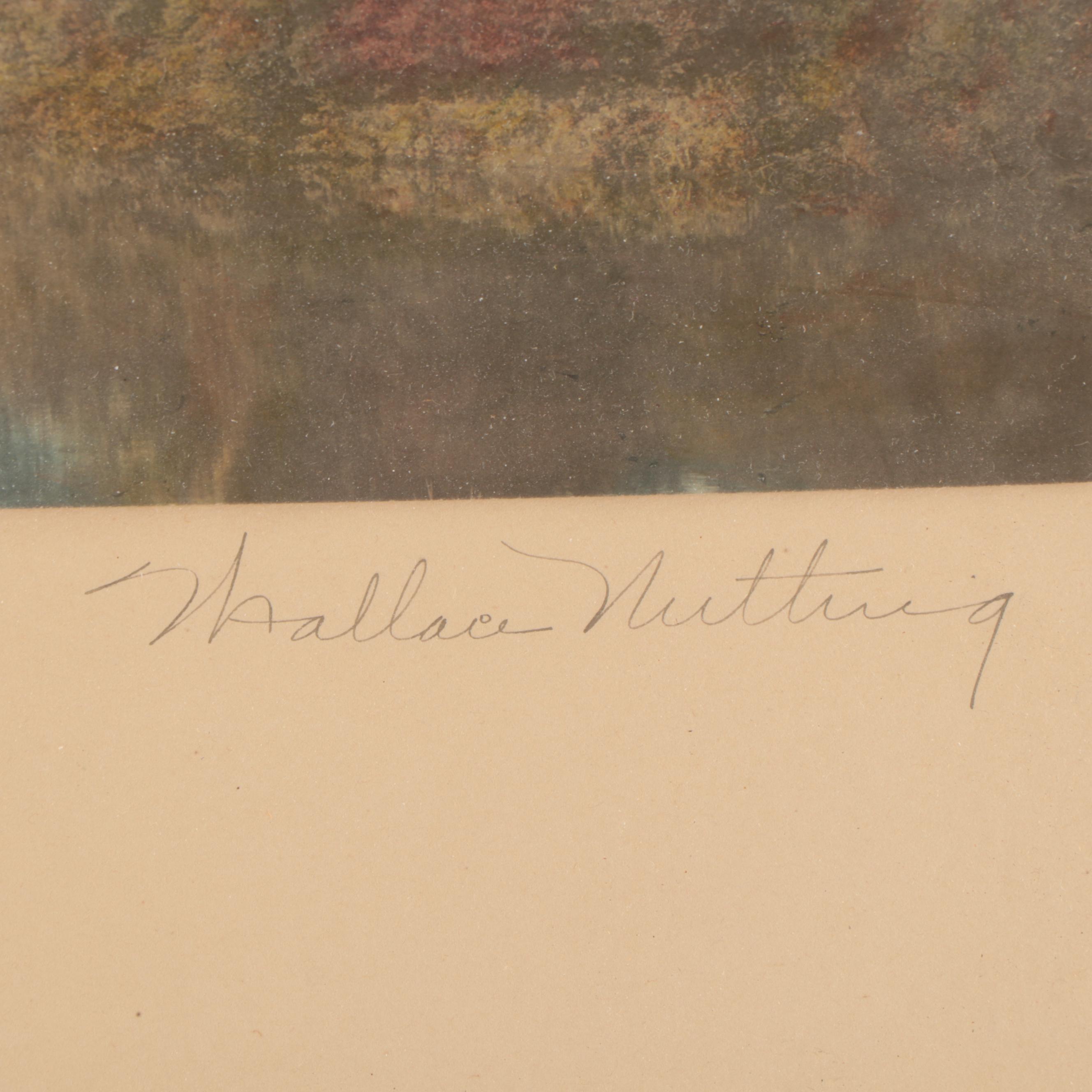 Wallace Nutting Hand-Colored Photograph "Hack Water"