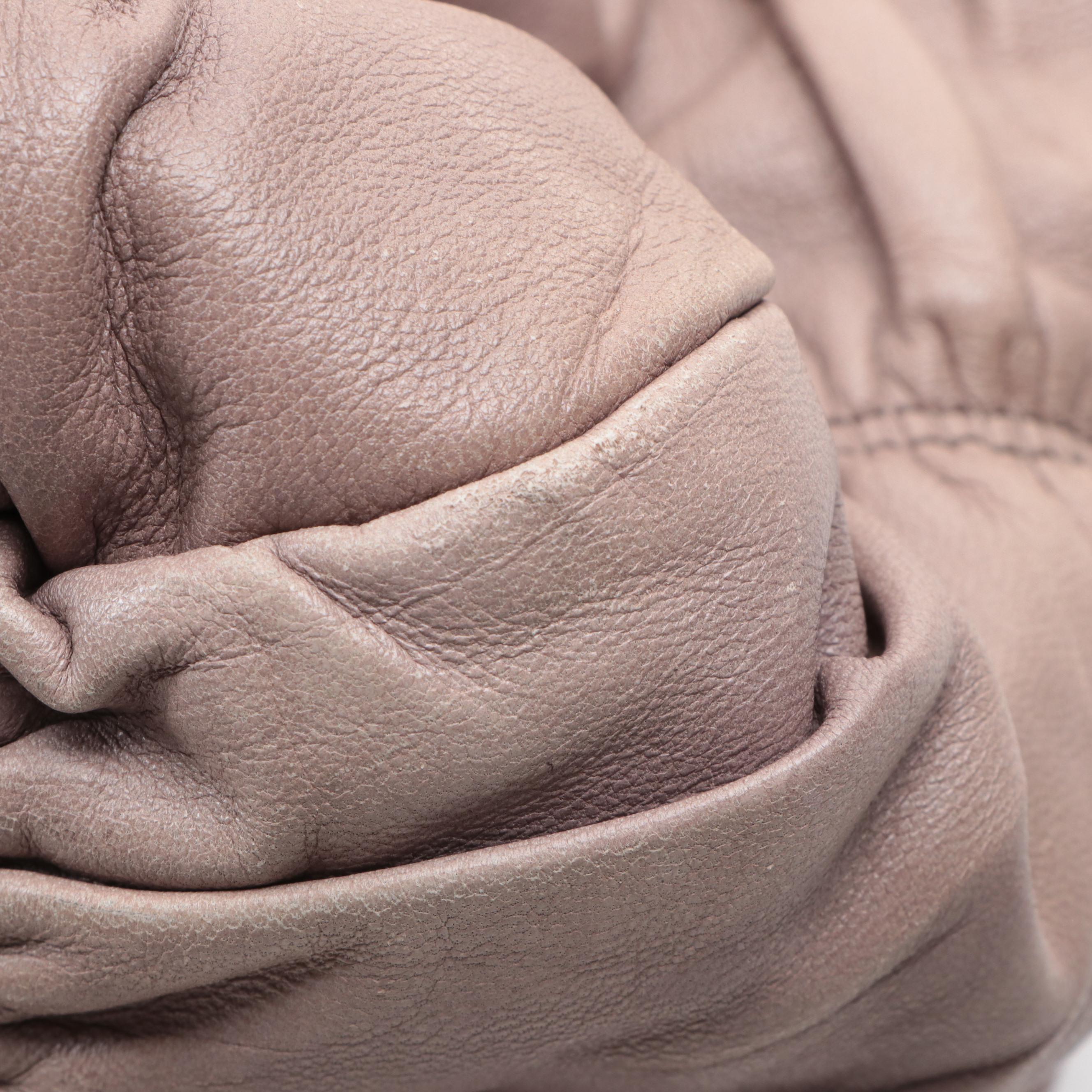 Prada Two-Way Tote in Clay Nappa Gaufre Leather