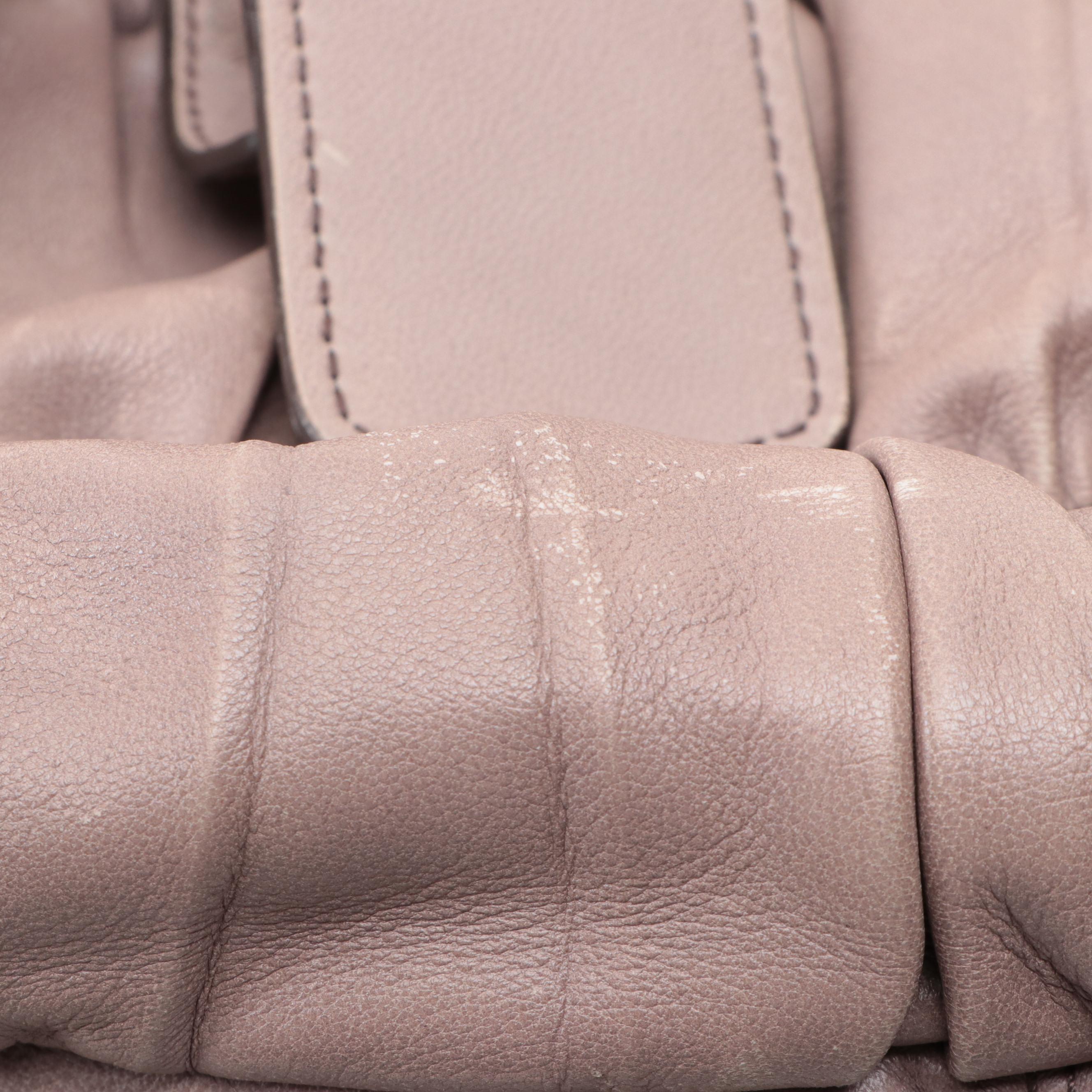 Prada Two-Way Tote in Clay Nappa Gaufre Leather