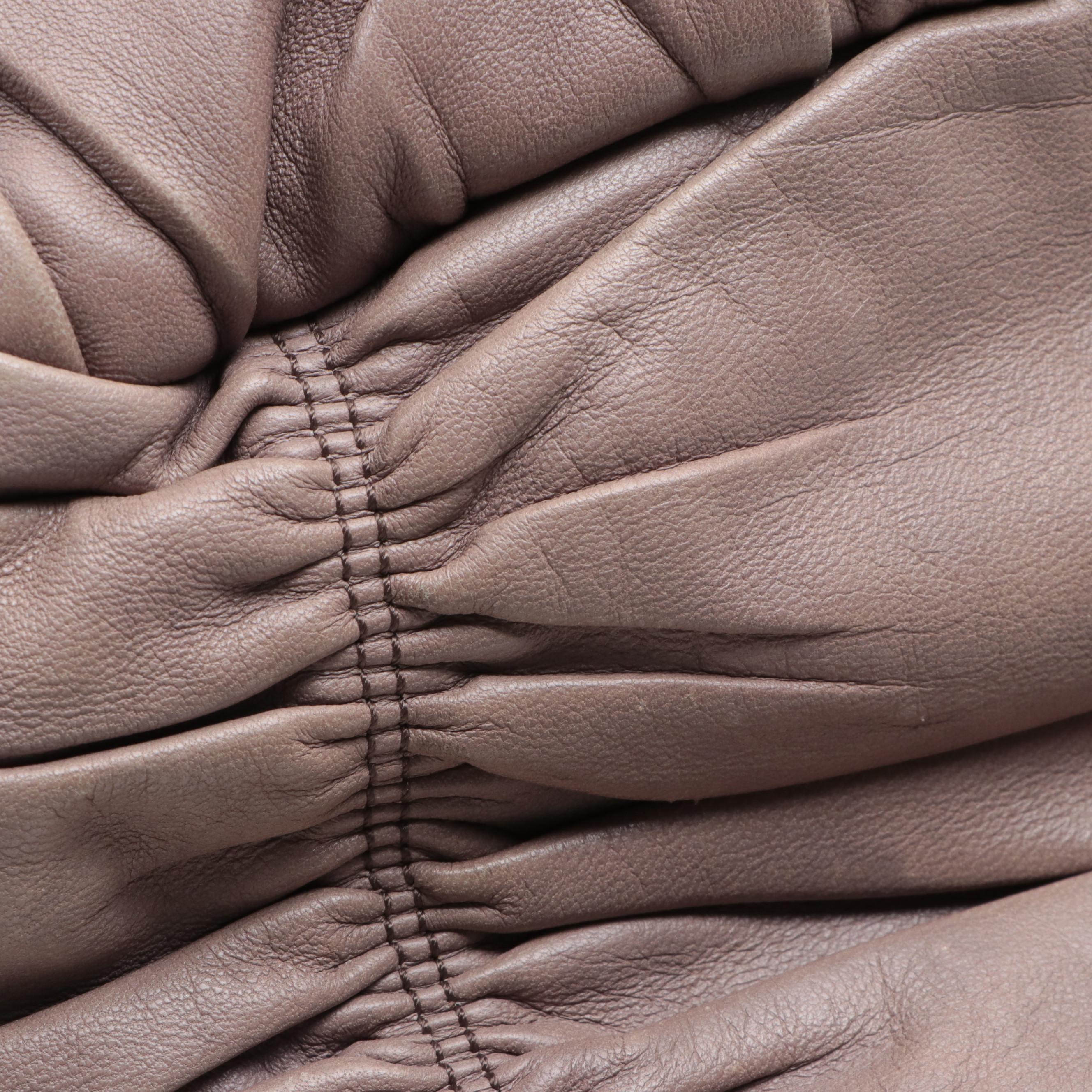 Prada Two-Way Tote in Clay Nappa Gaufre Leather