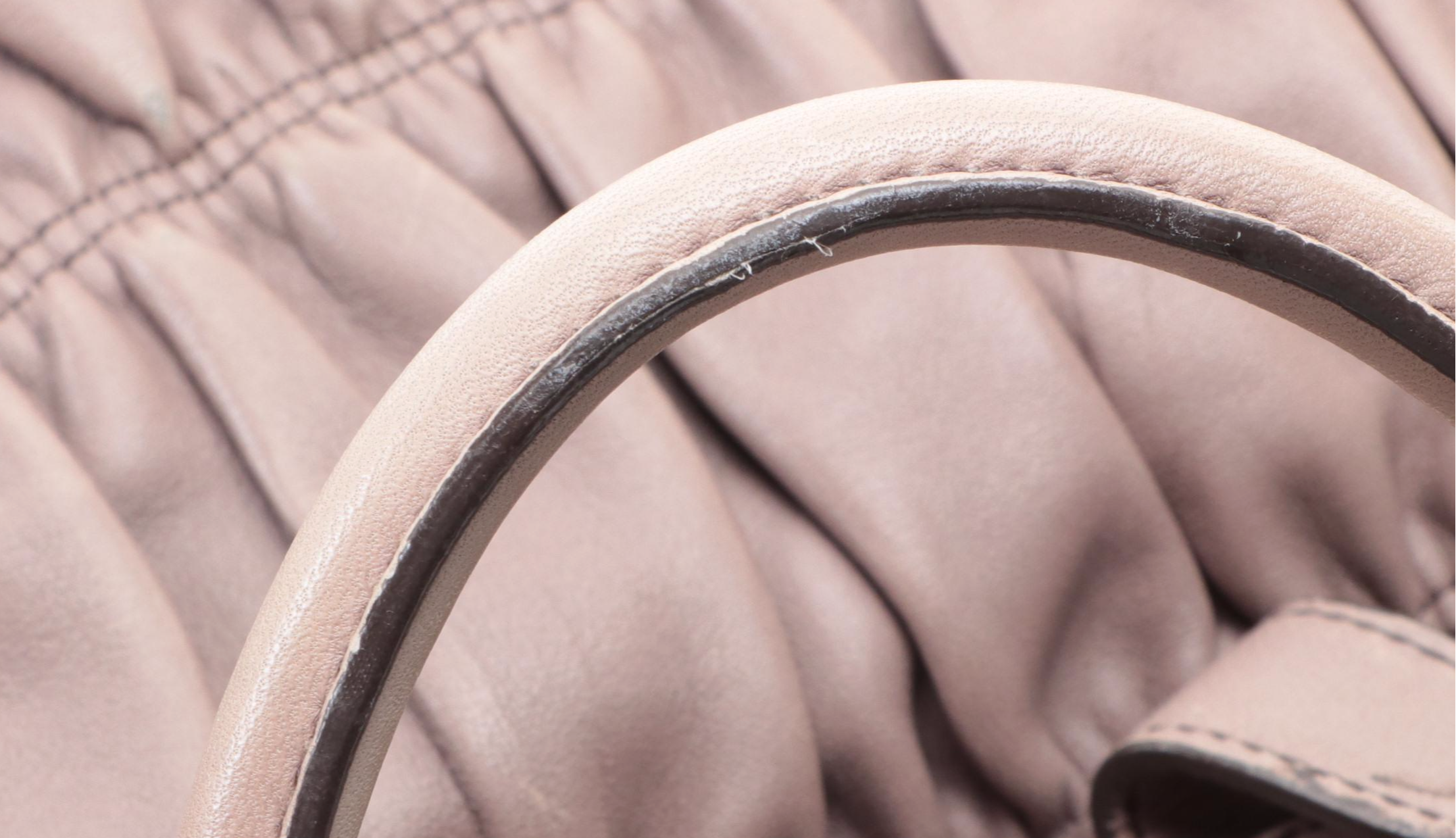 Prada Two-Way Tote in Clay Nappa Gaufre Leather