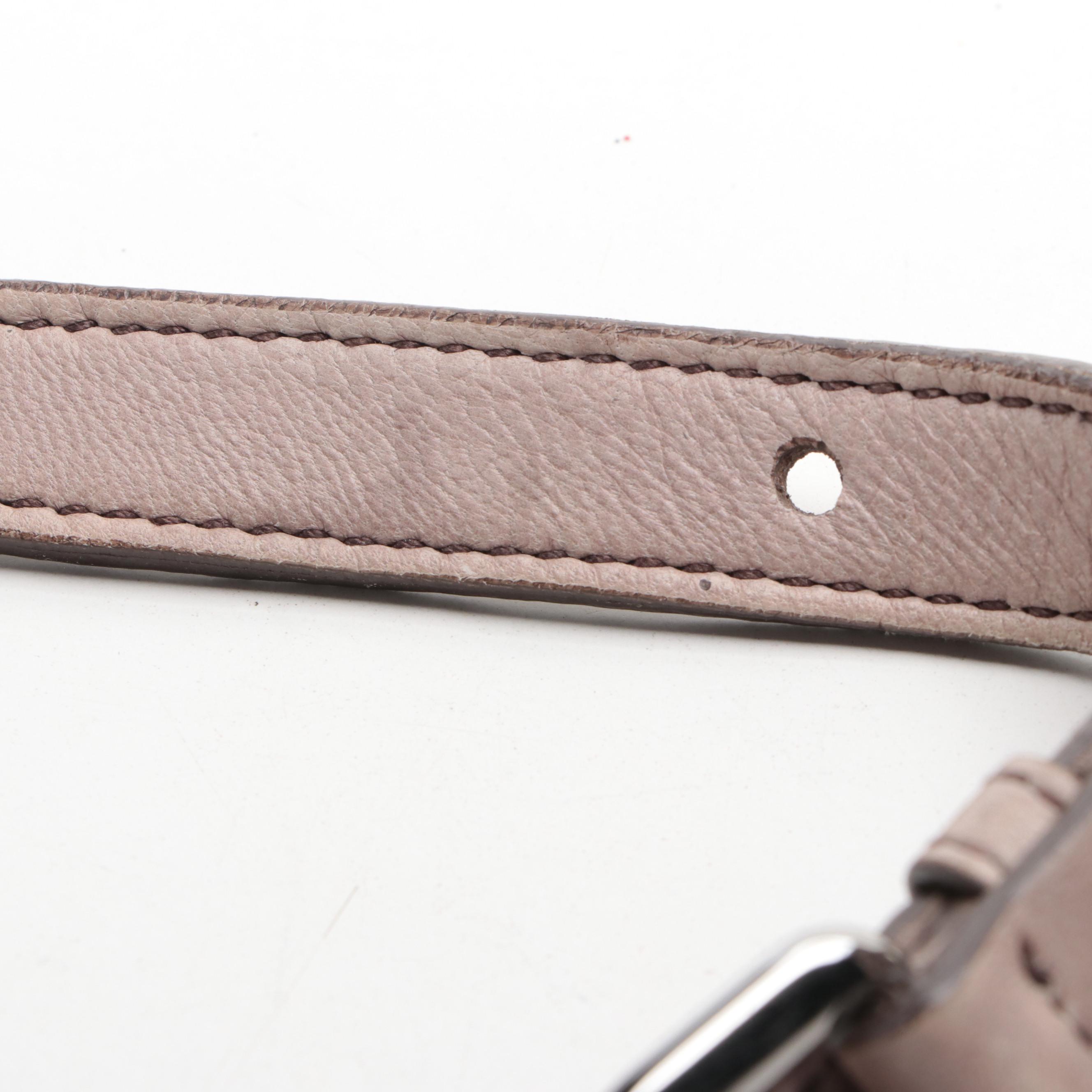 Prada Two-Way Tote in Clay Nappa Gaufre Leather