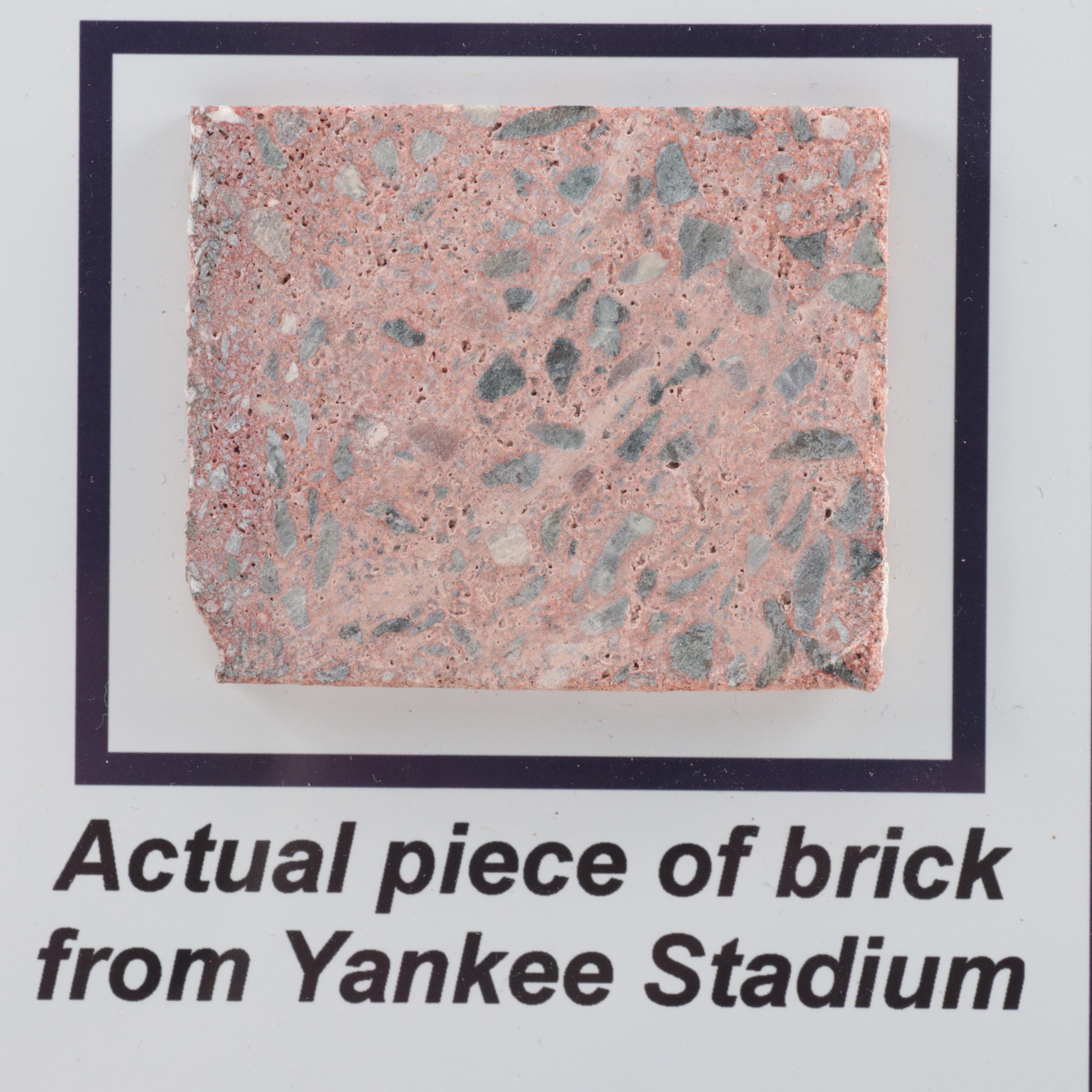 Yankee Stadium Commemorative Plaque With Authentic Brick Relic, Giclée Print