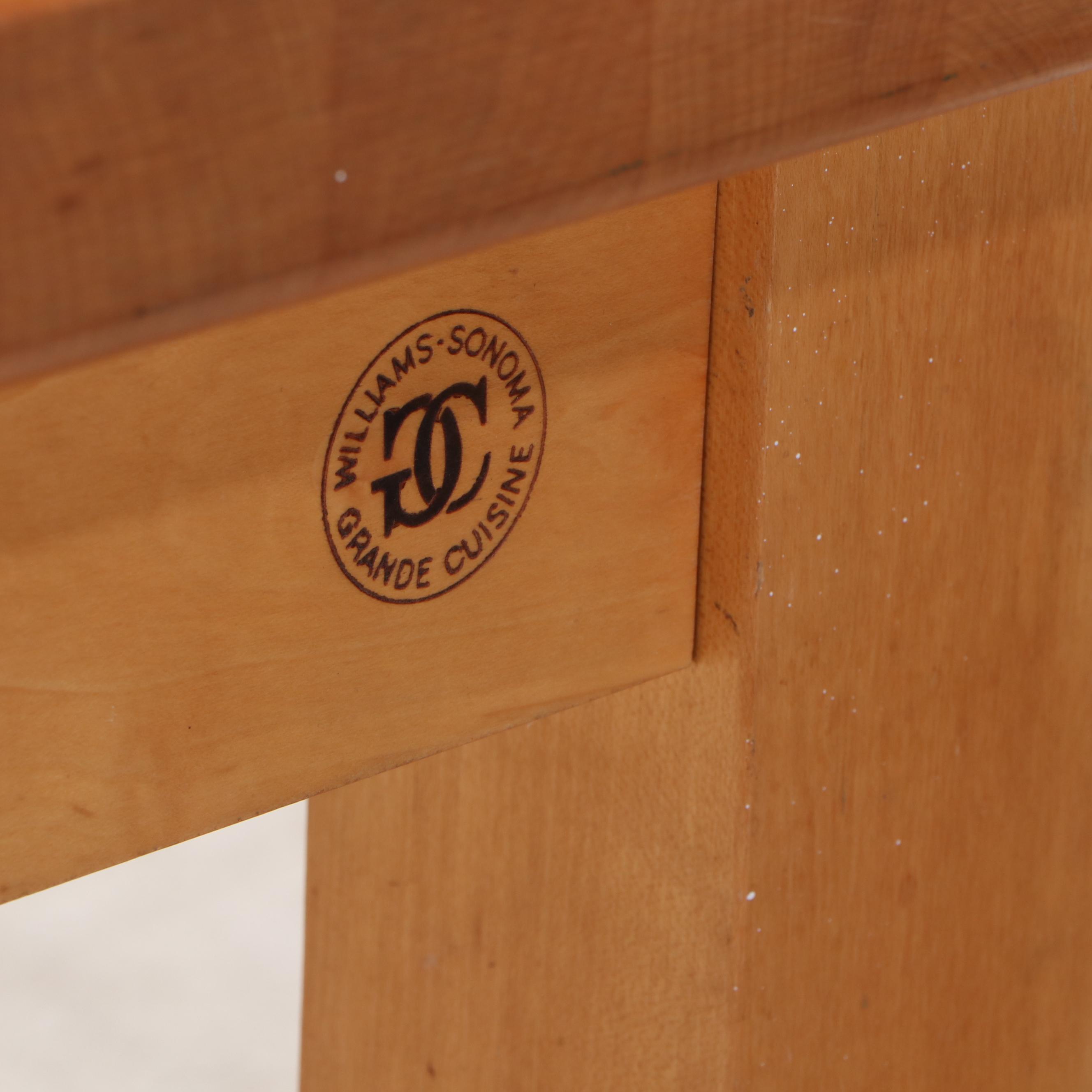 William-Sonoma Butcher's Block Maple Dining Table