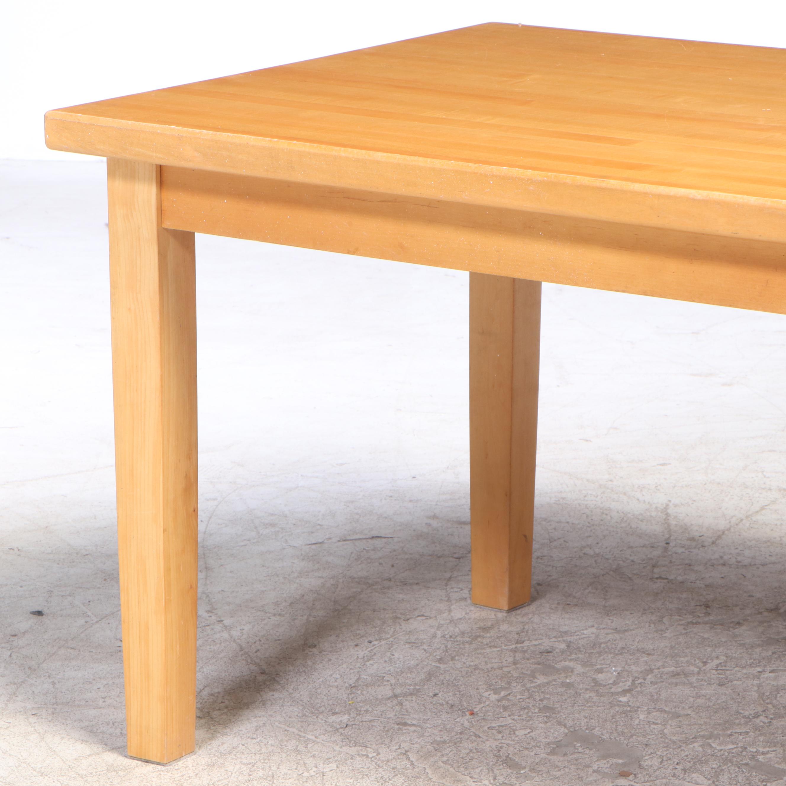 William-Sonoma Butcher's Block Maple Dining Table