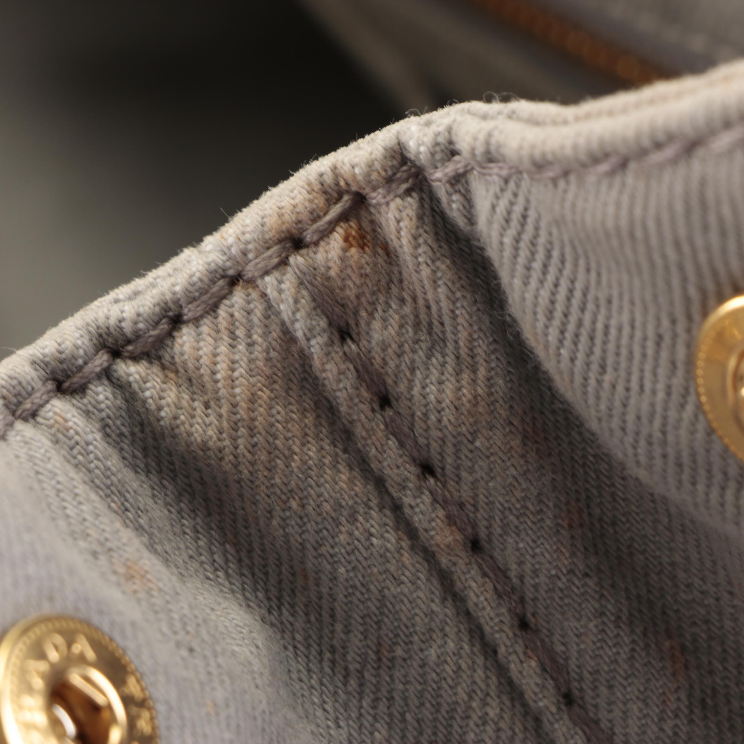 Prada Tote Bag in Cloud Grey Canapa Denim