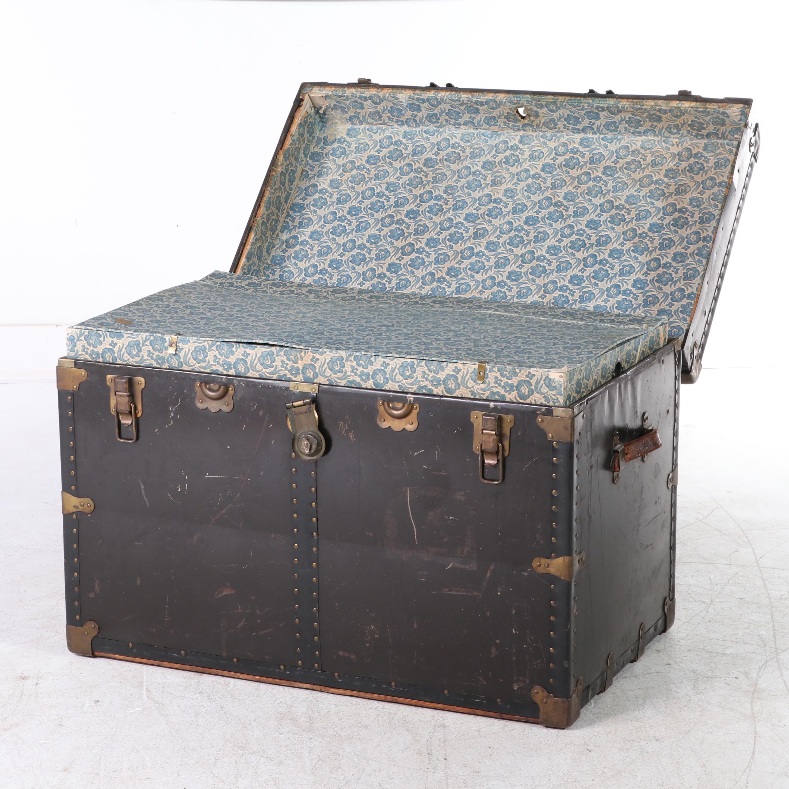 Langmuir Luggage Victorian Steamer Trunk