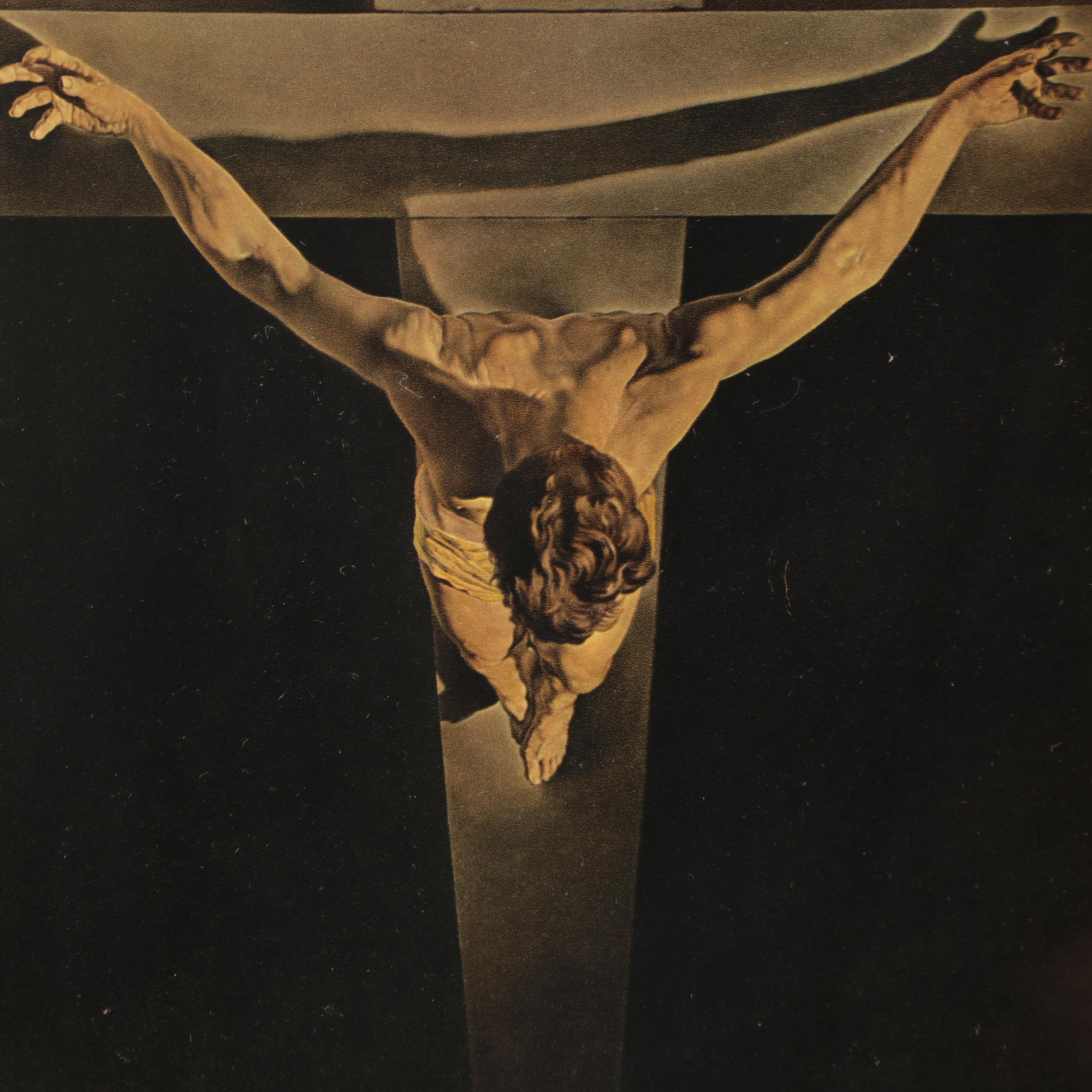Letterpress Halftone After Salvador Dali "Christ of Saint John of the Cross"