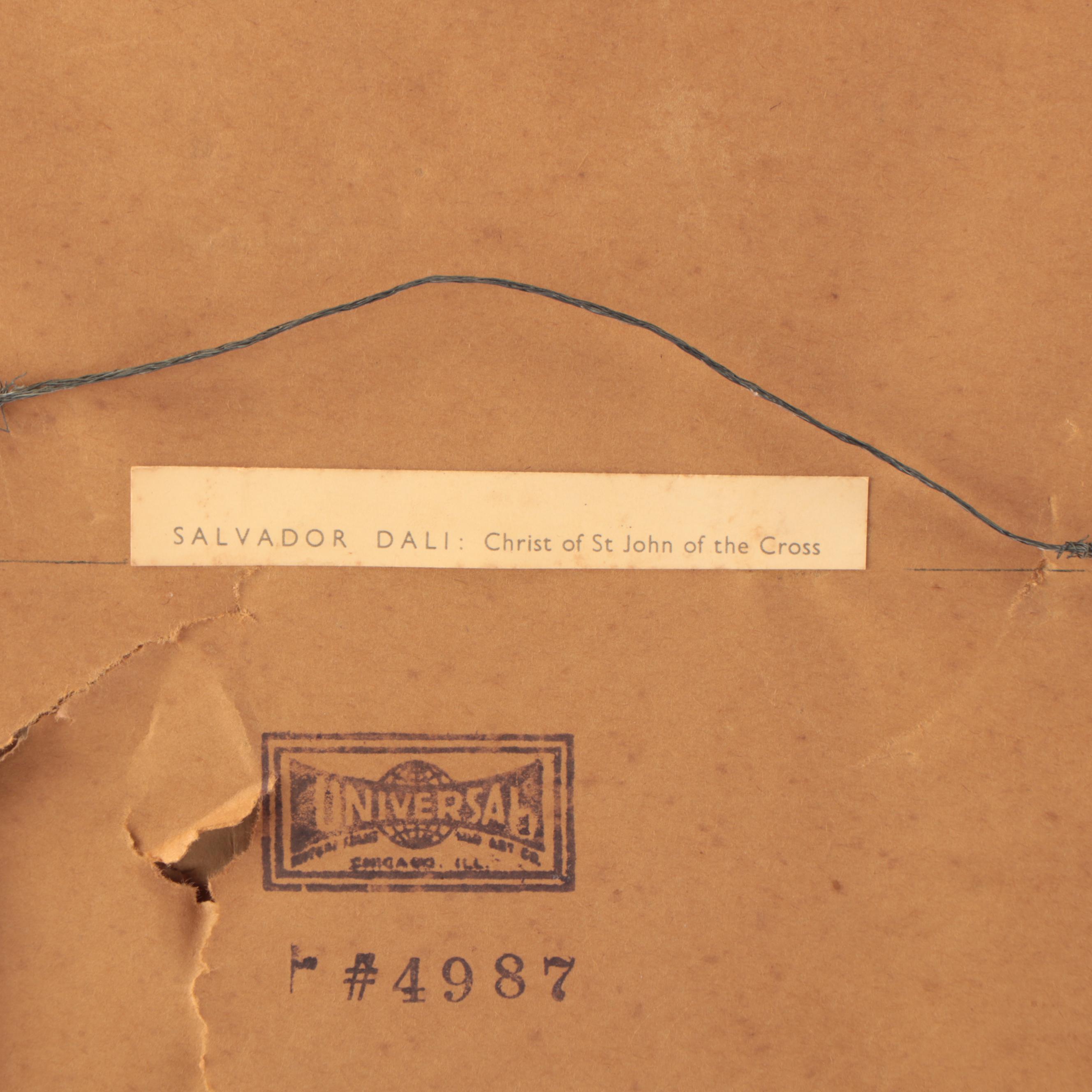 Letterpress Halftone After Salvador Dali "Christ of Saint John of the Cross"