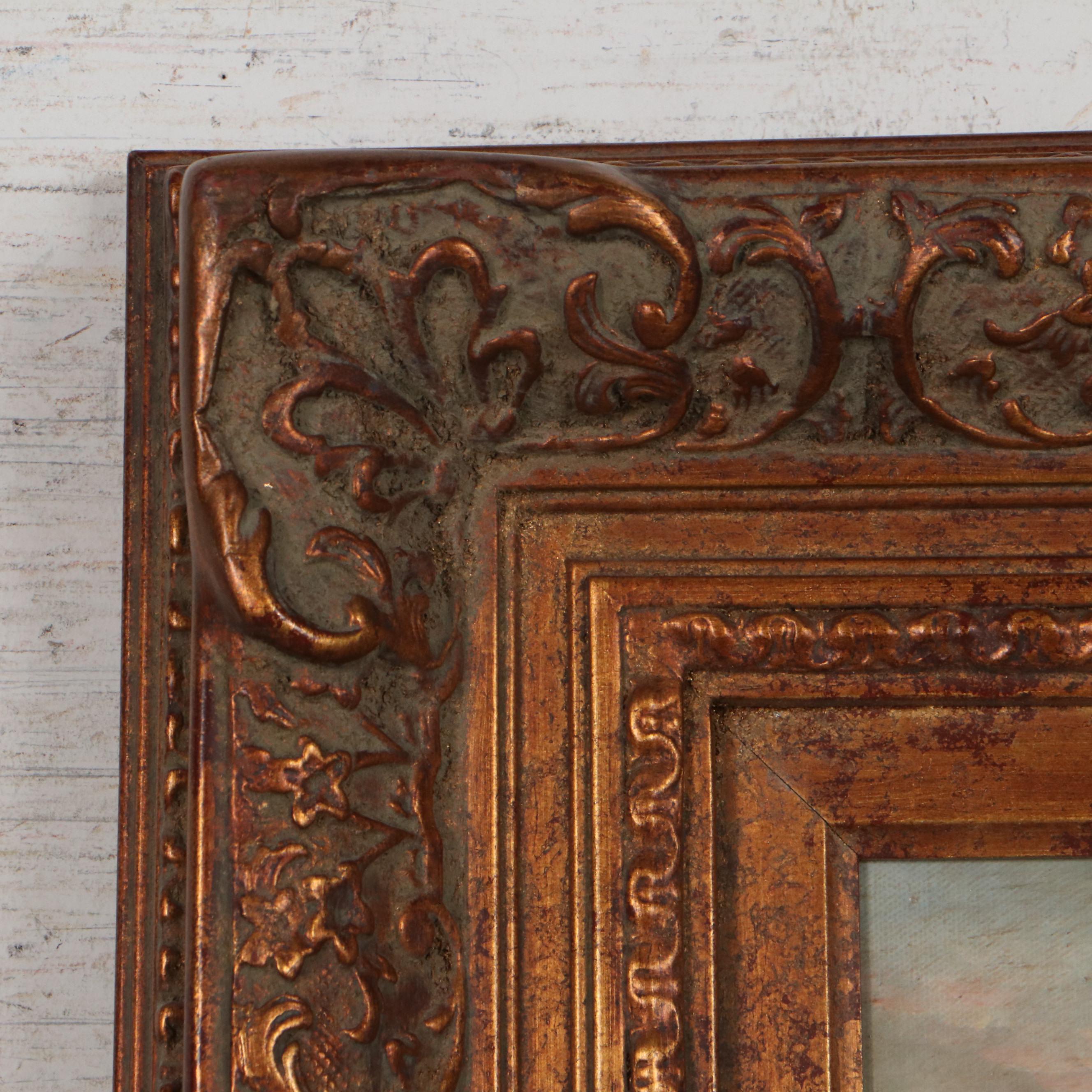 Forest Landscape Oil Painting, Late 20th Century