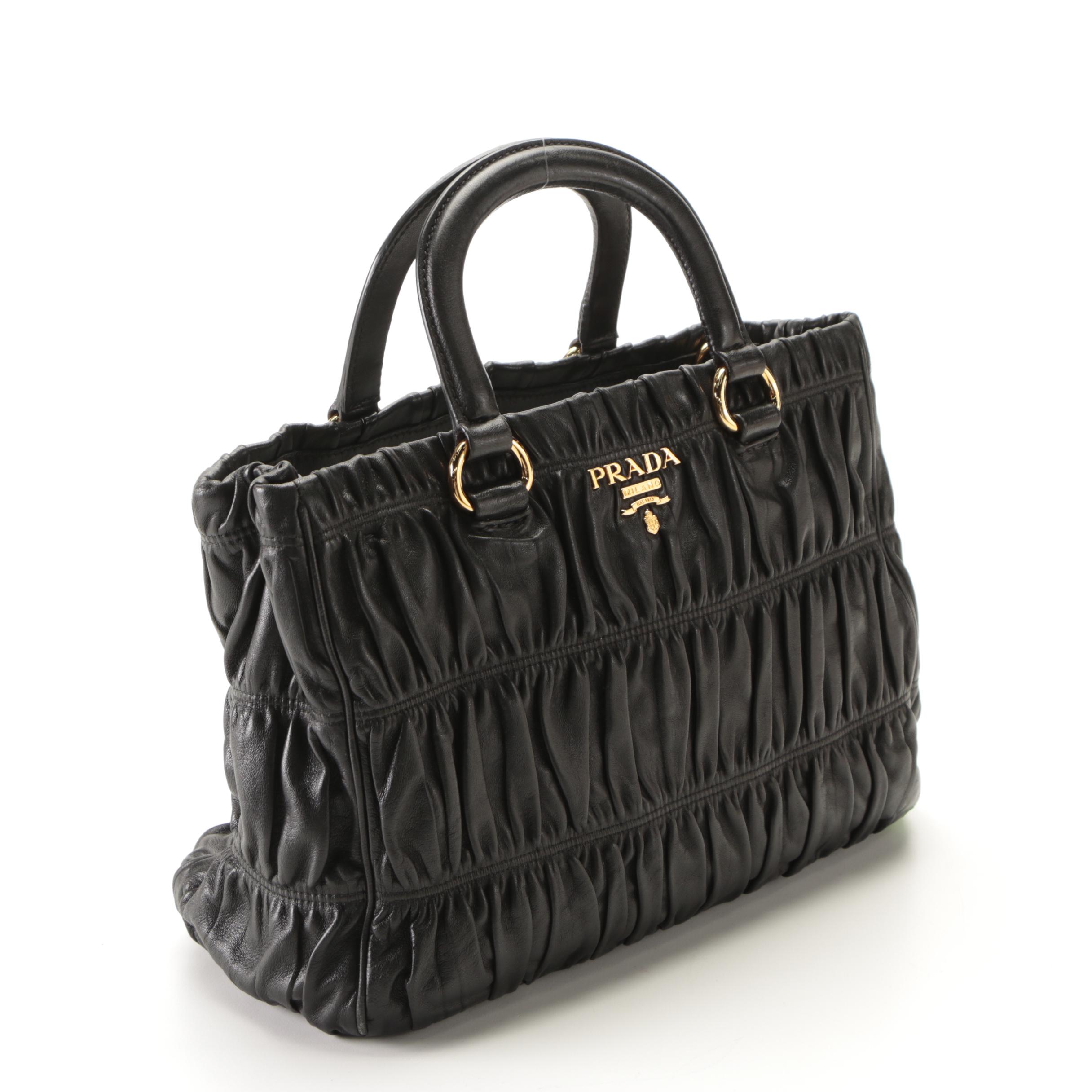 Prada Black Nappa Gaufré Handbag